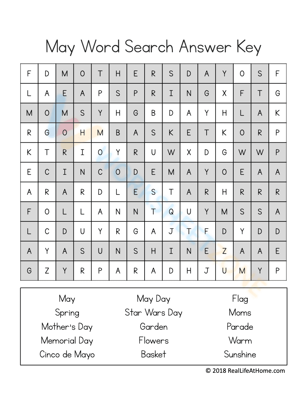 May Word Search 2 - Page 3