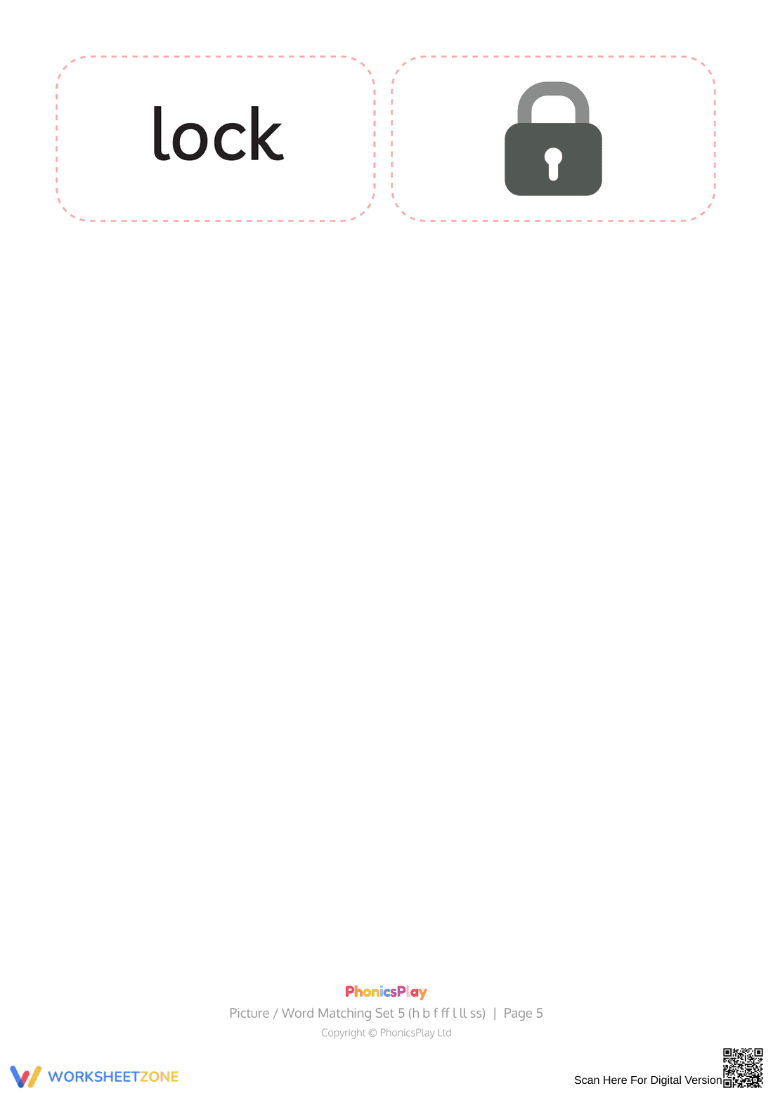 Printable Phonics Matching Cards | Kindergarten ELA - Page 5