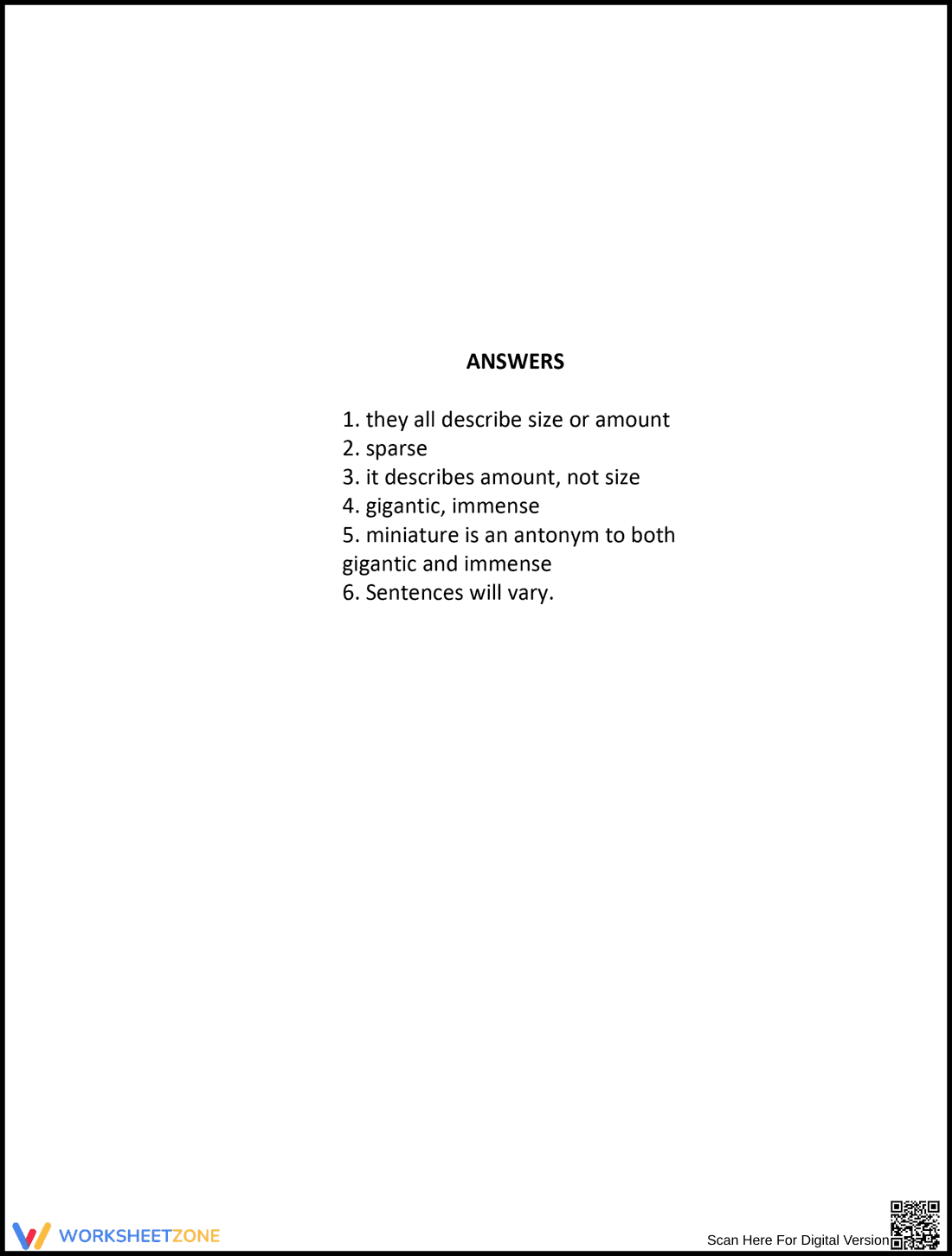 Grade 5 Vocabulary Builder Worksheet 4 - Page 2