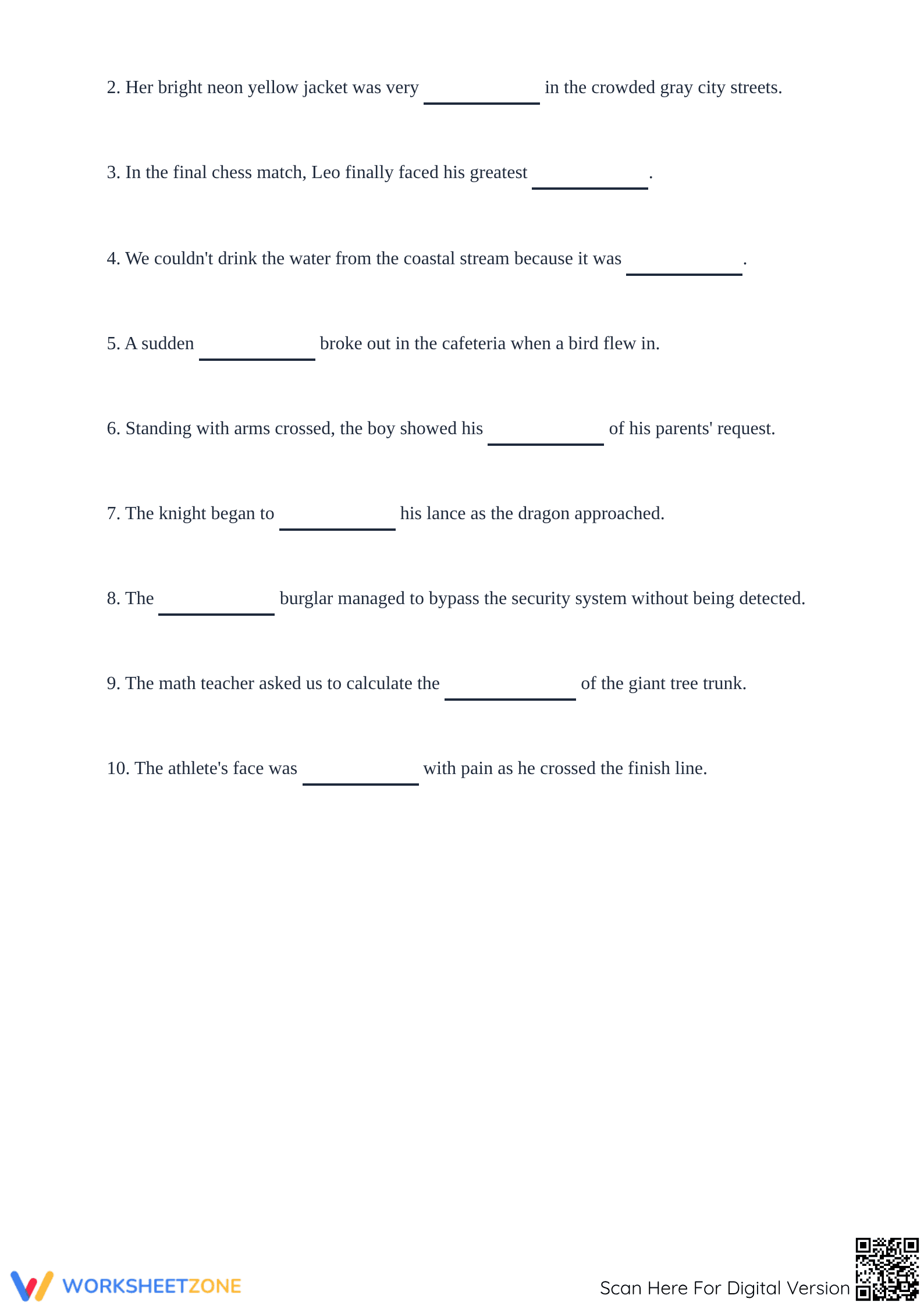 Grade 6 Vocabulary Worksheet | Essential Practice - Page 4