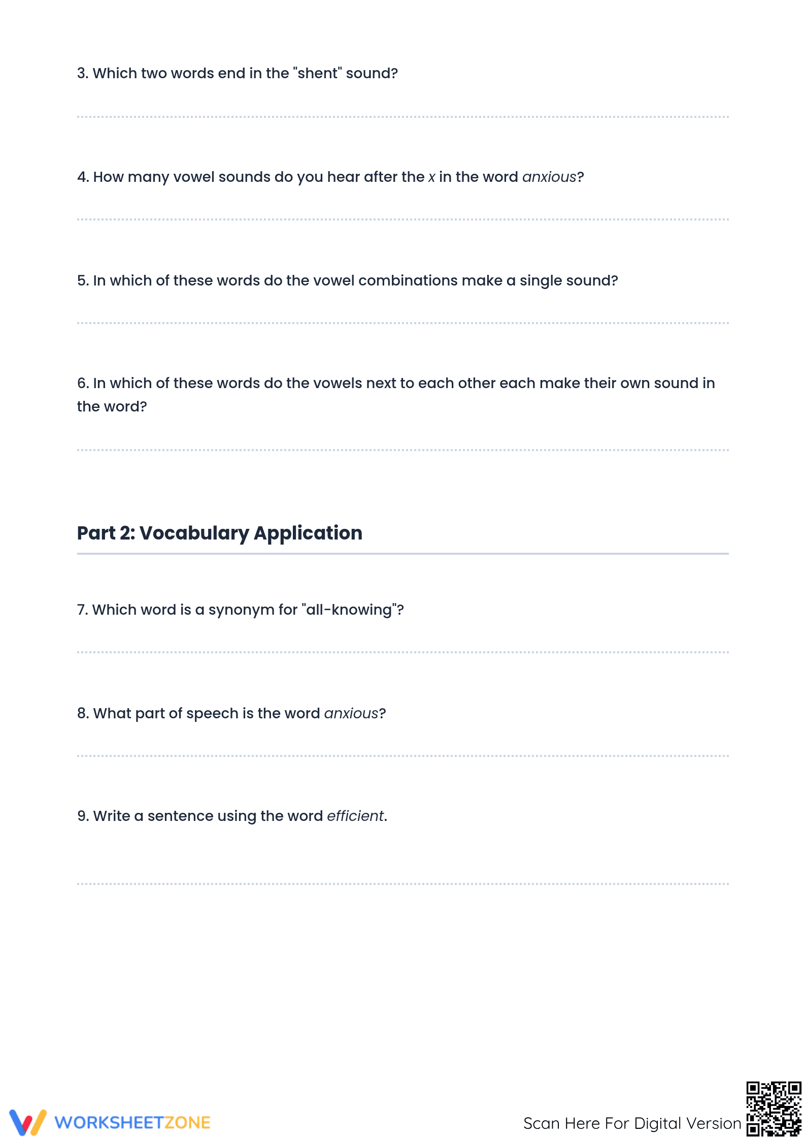 Dictionary Skills Worksheet | Grade 6 ELA Printable - Page 2