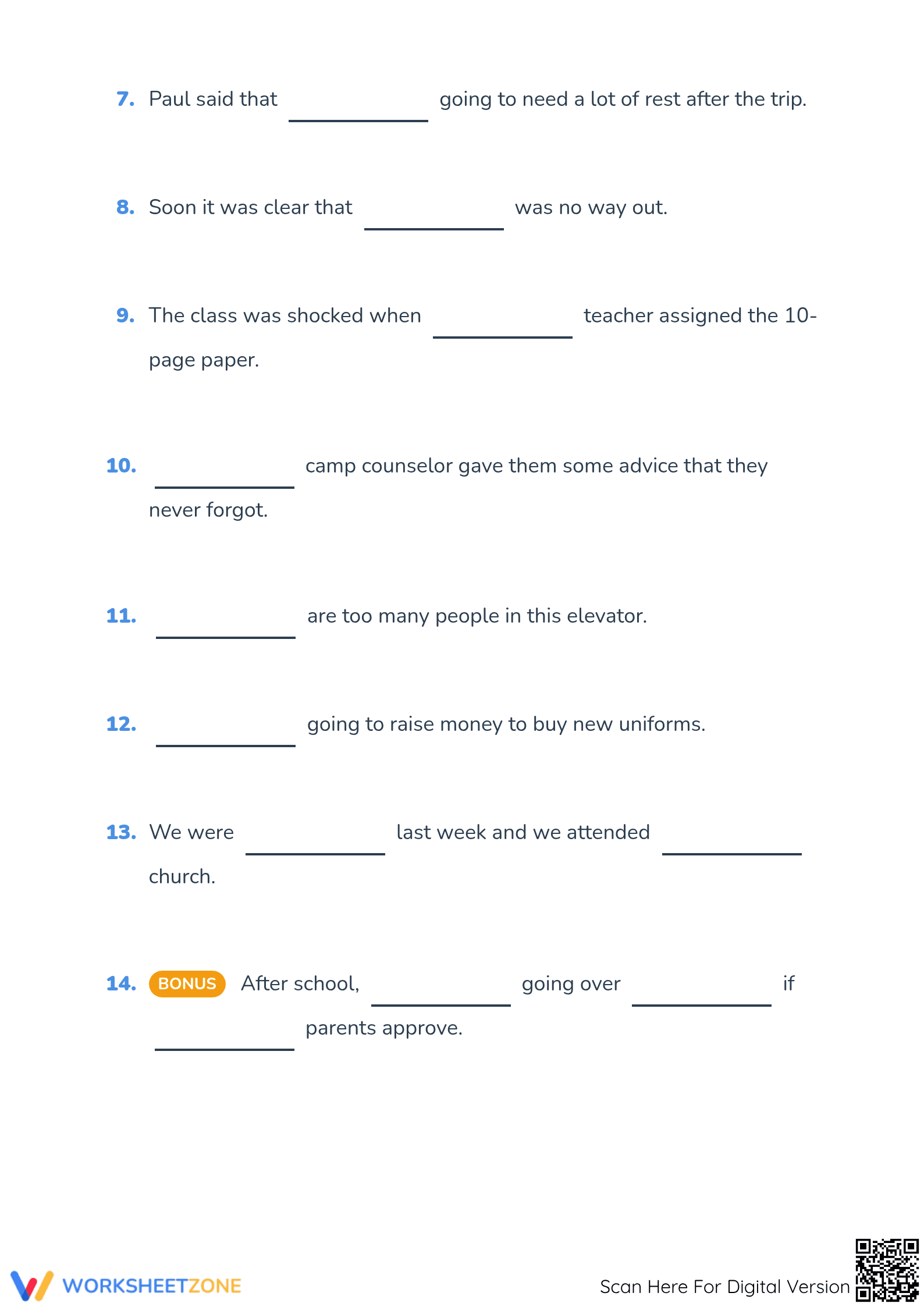 Grade 2 There, Their, They're — Printable No-Prep Worksheet - Page 2