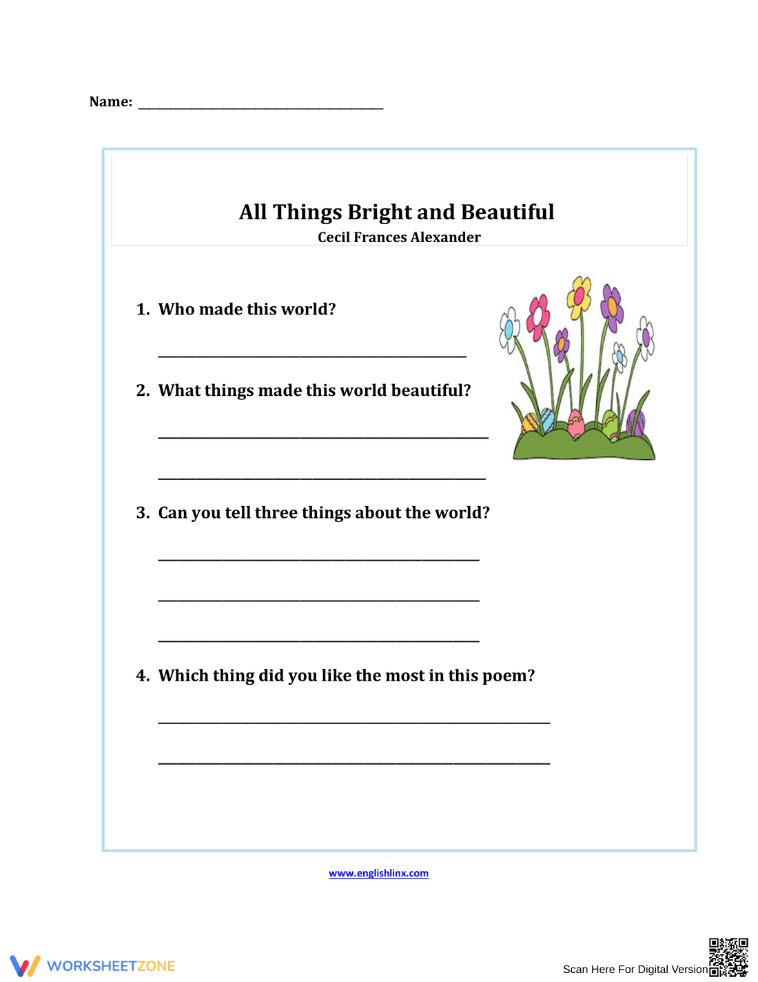 Analyzing Poetry Techniques: Worksheet 2 - Page 2