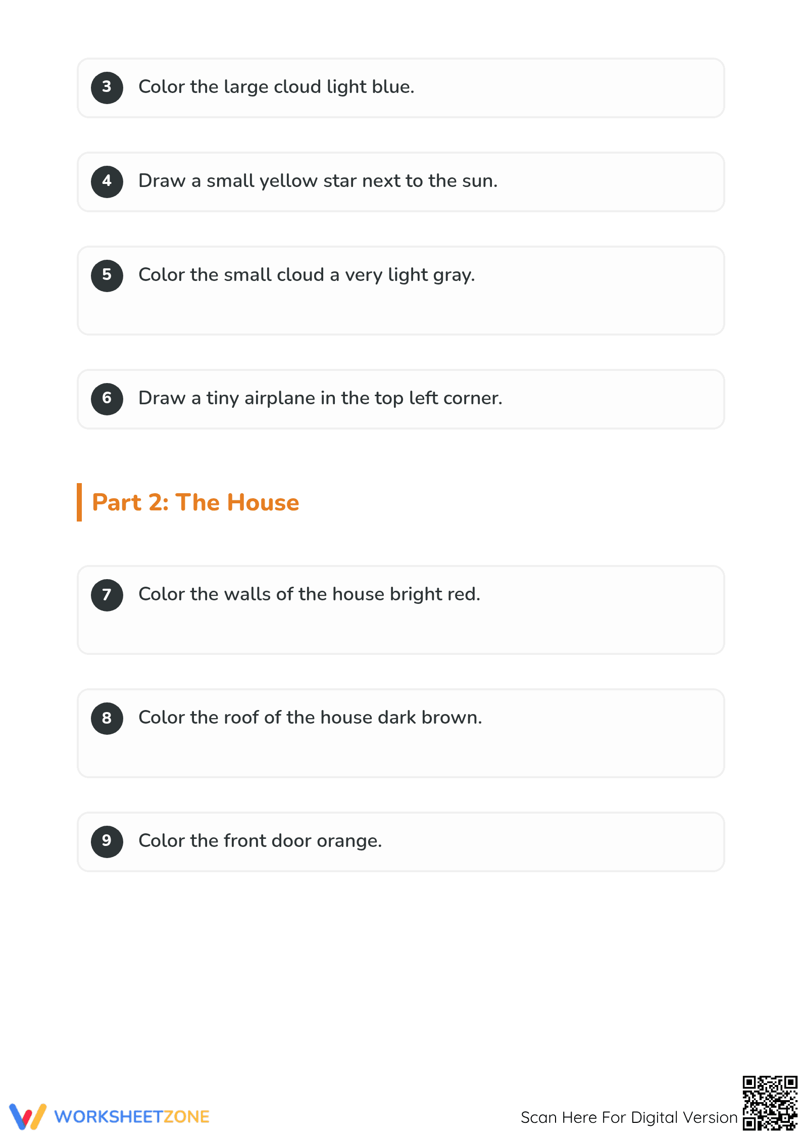 Improve Listening with Following Directions Worksheet - Page 2