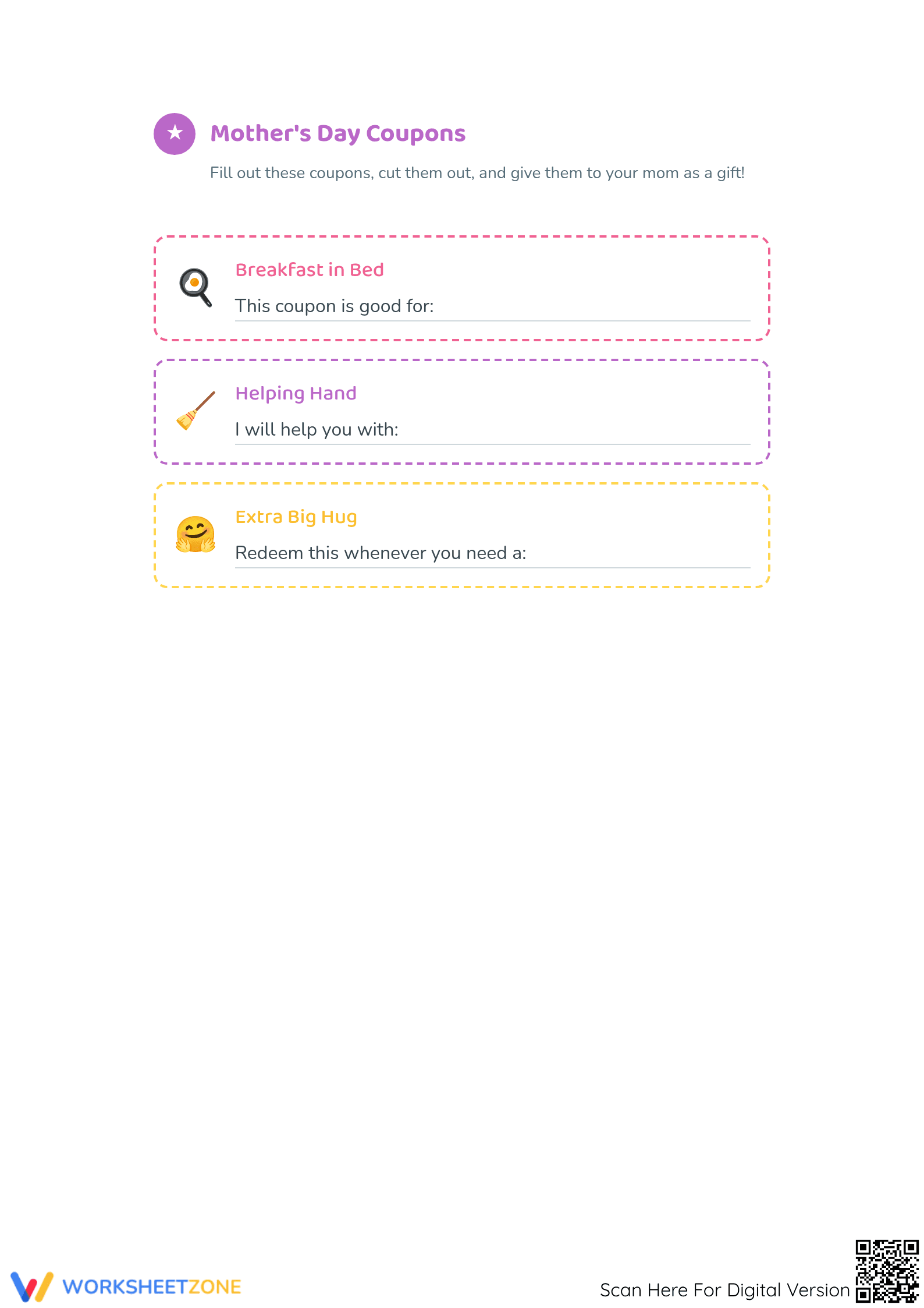 Grade 3 Mother's Day — Printable No-Prep Worksheet - Page 3