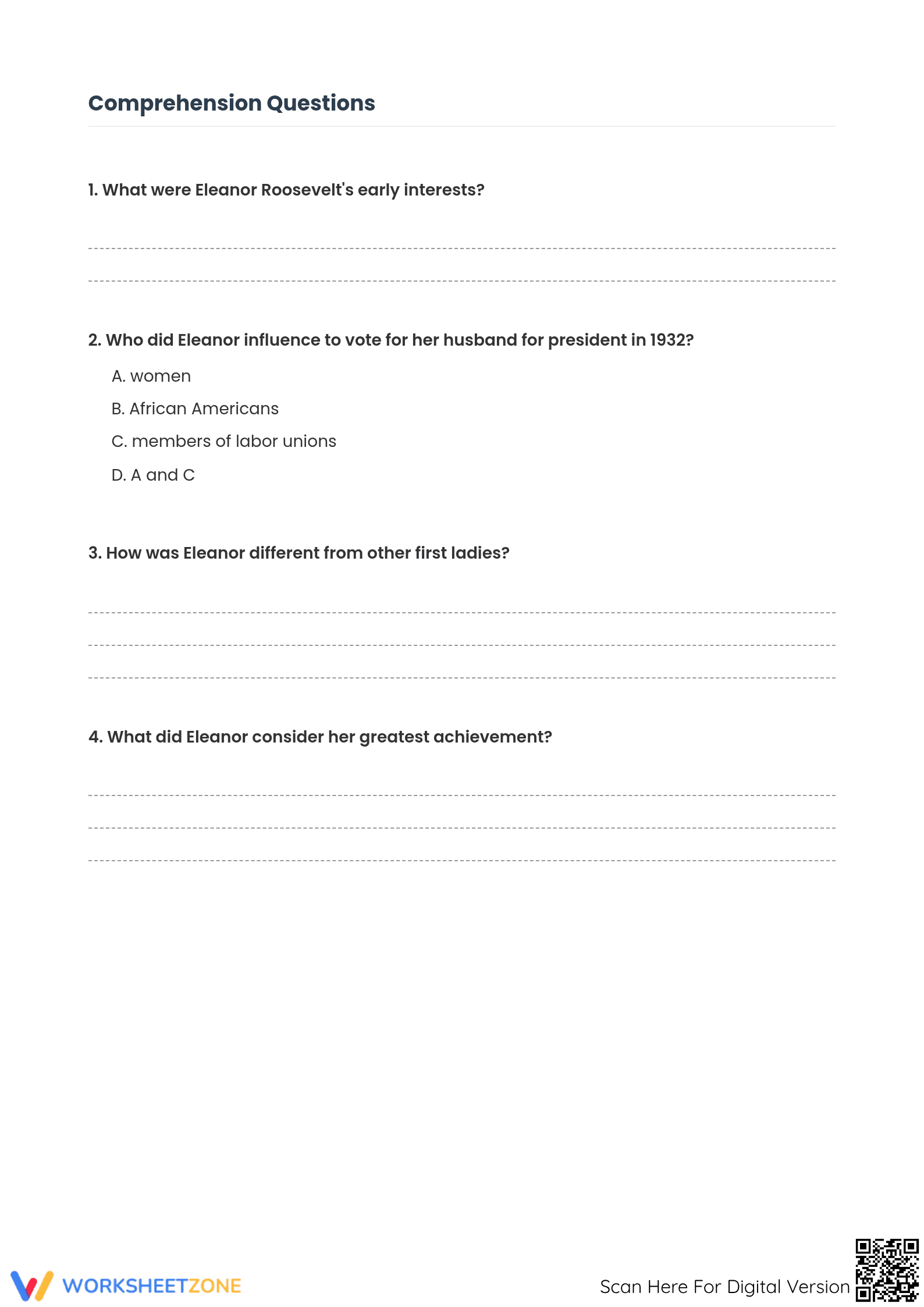 Printable Informational Text Worksheet | Grade 6 ELA - Page 2