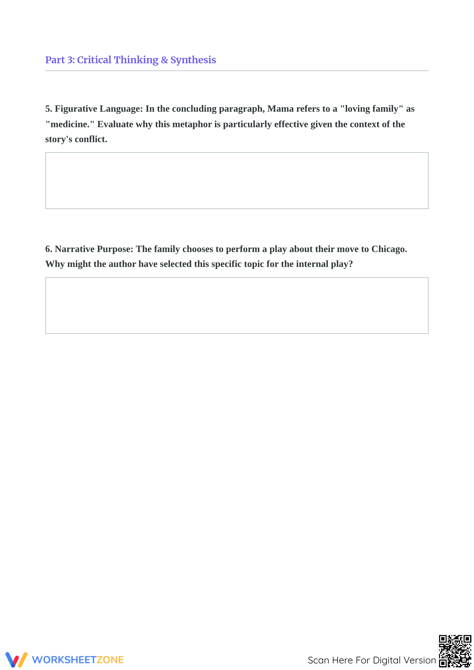 Close Reading Analysis Worksheet | Grade 10-12 Essential - Page 4