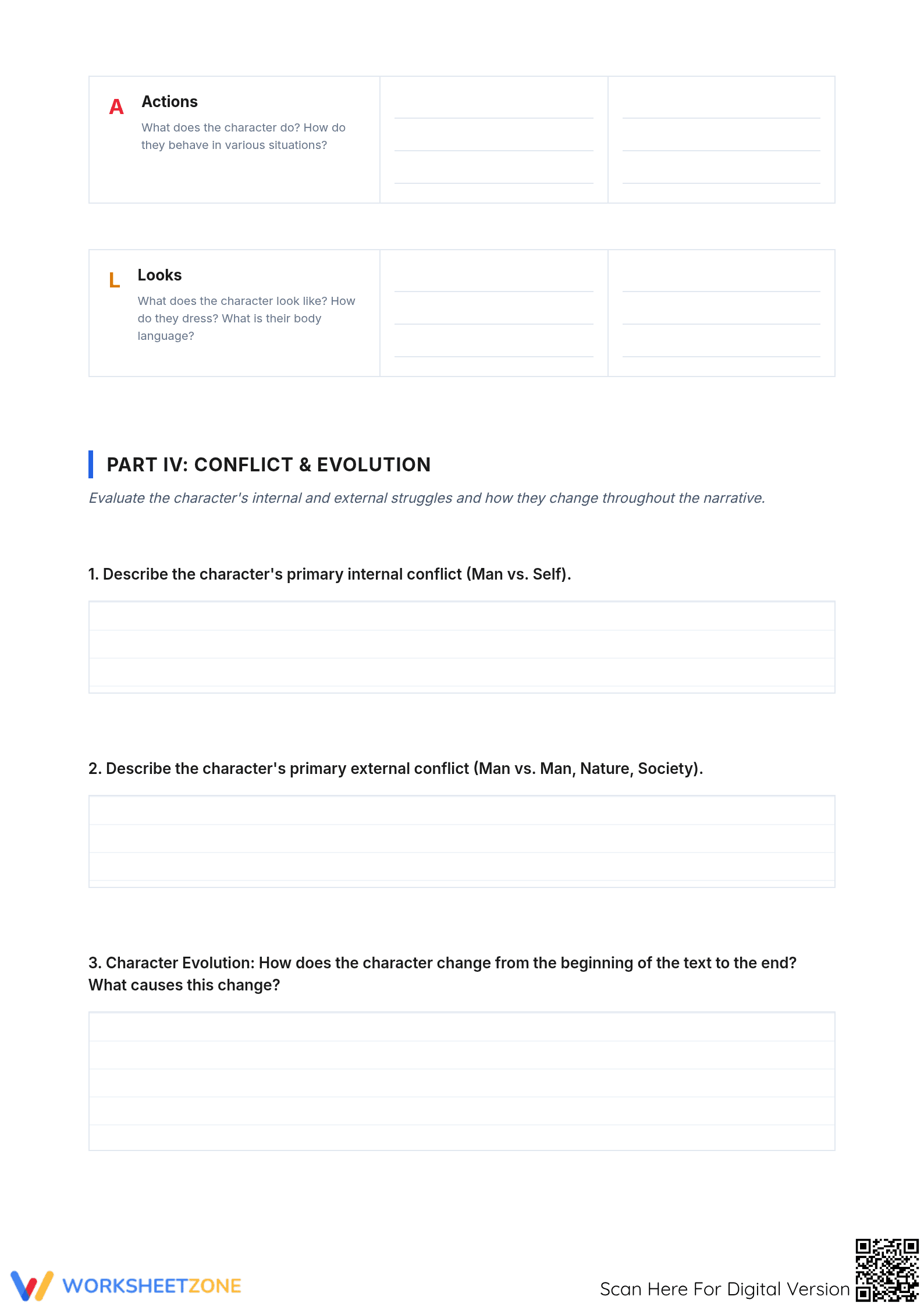 Character Analysis Portfolio | Grade 10-12 Essential - Page 3