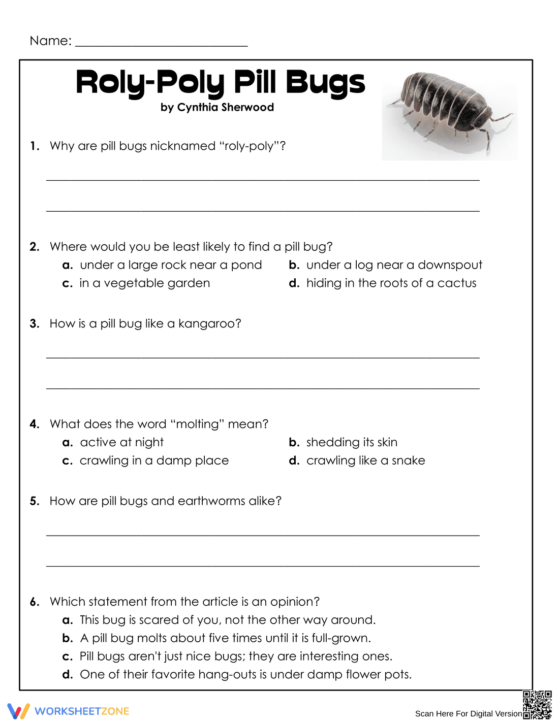 Grade 4 Reading Comprehension — Printable No-Prep Worksheet - Page 2