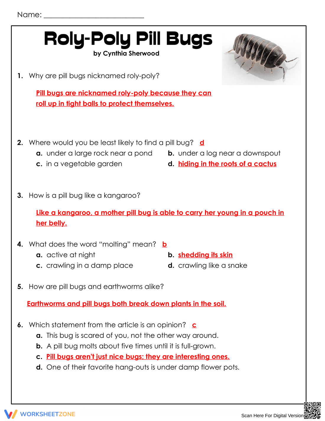 Grade 4 Reading Comprehension — Printable No-Prep Worksheet - Page 3