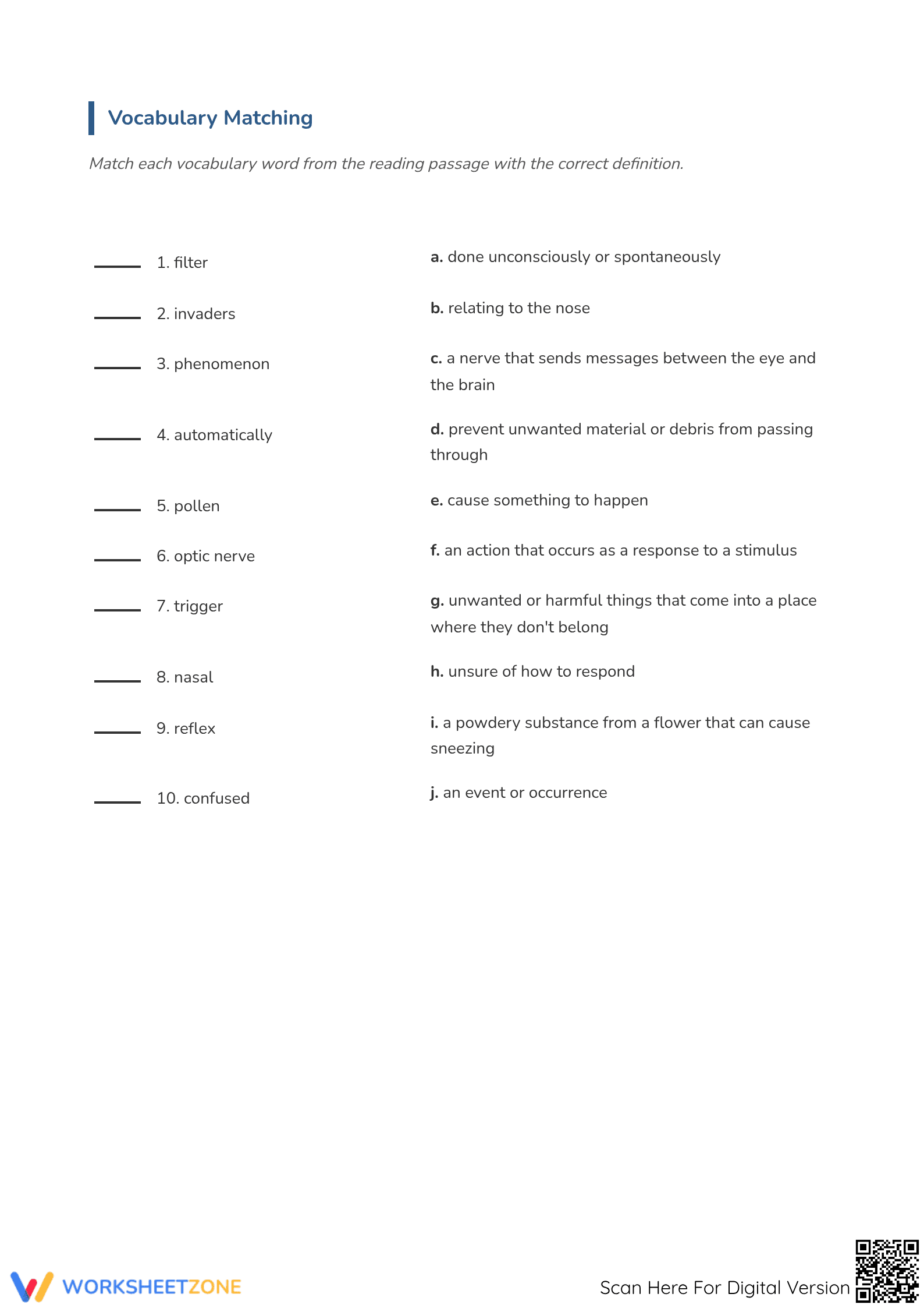 Grade 4 Reading Comprehension — Printable No-Prep Worksheet - Page 3
