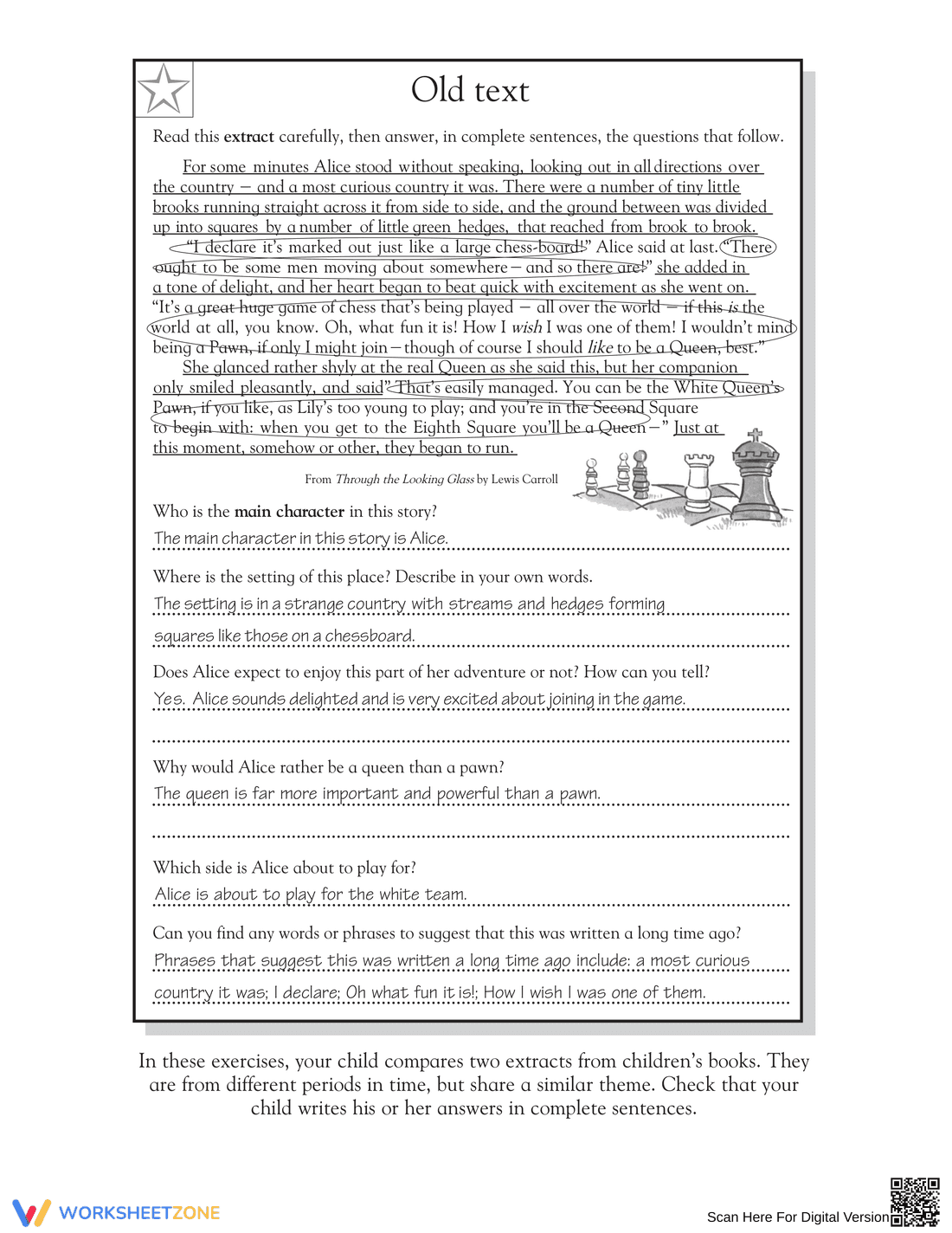 Comparing Texts Worksheet | Essential Grade 5 ELA - Page 4