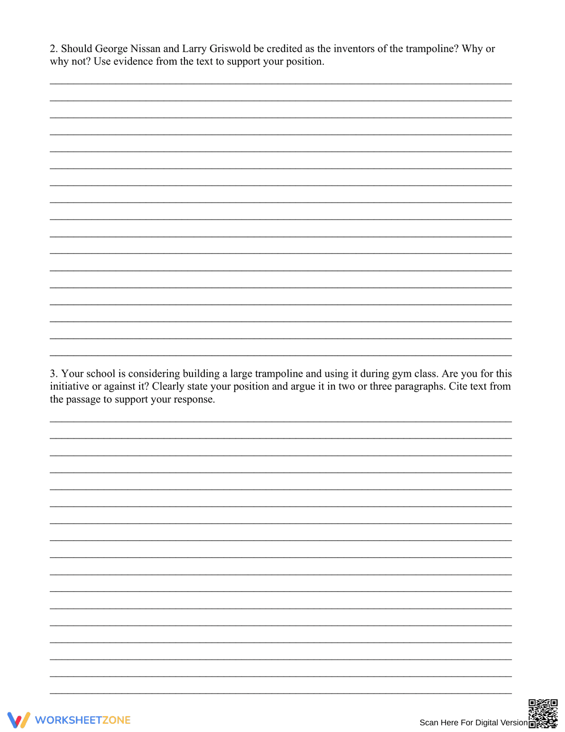 Grade 6 Reading Comprehension | Printable ELA Worksheet - Page 4