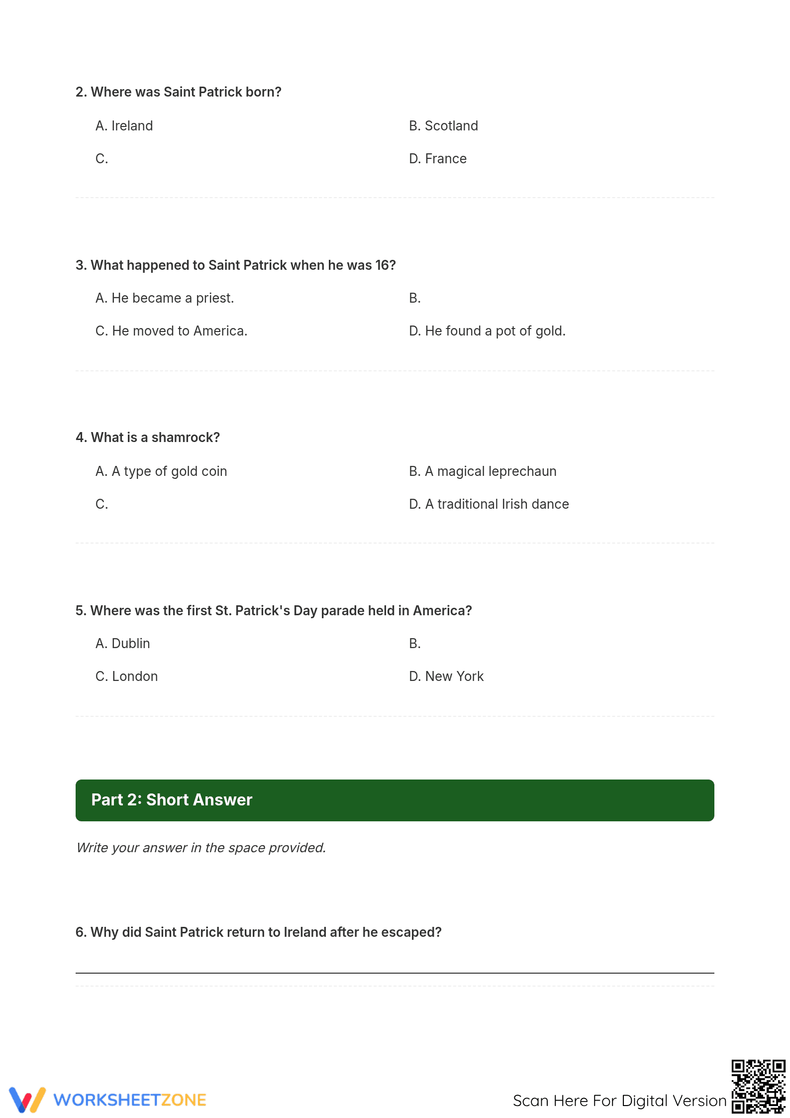 Essential St. Patrick's Day Reading | Grades 6-8 - Page 3
