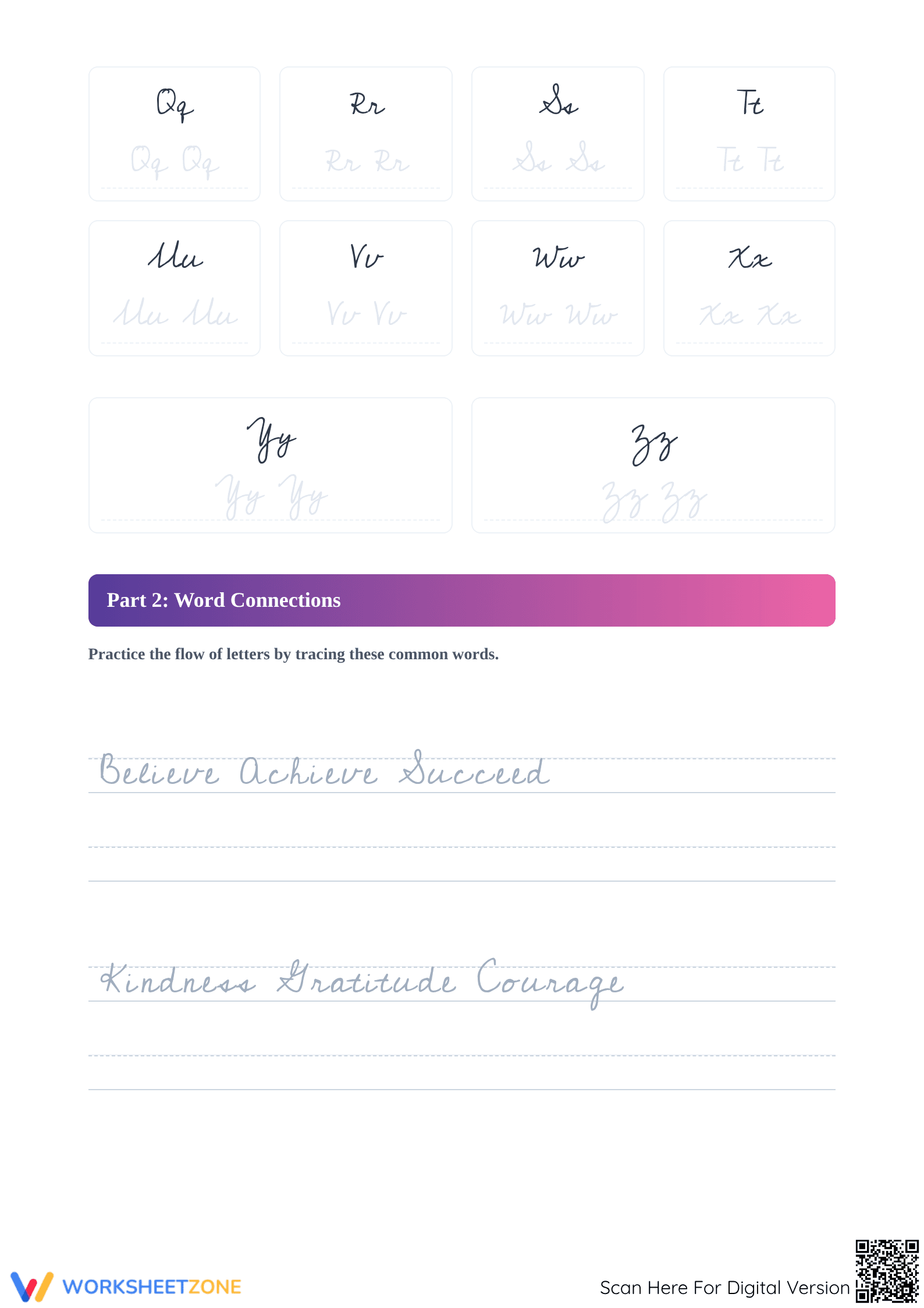 Emma’s New Bicycle – Neat Handwriting Practice Worksheet - Page 2