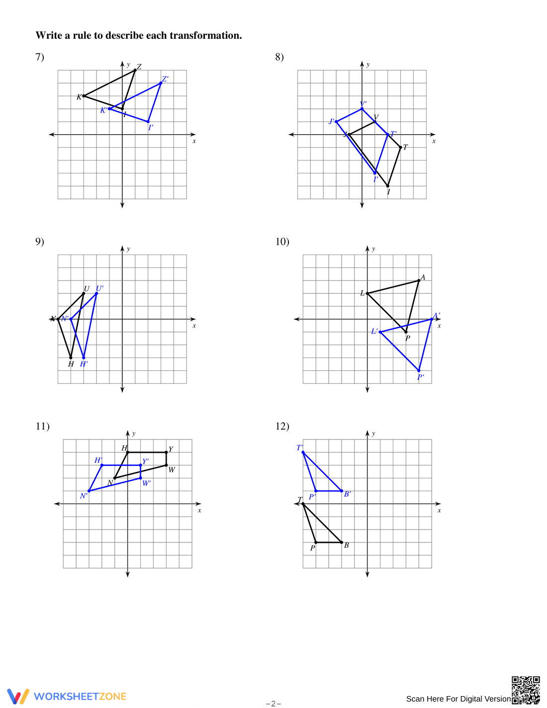 Engaging Translations Worksheet - Page 2