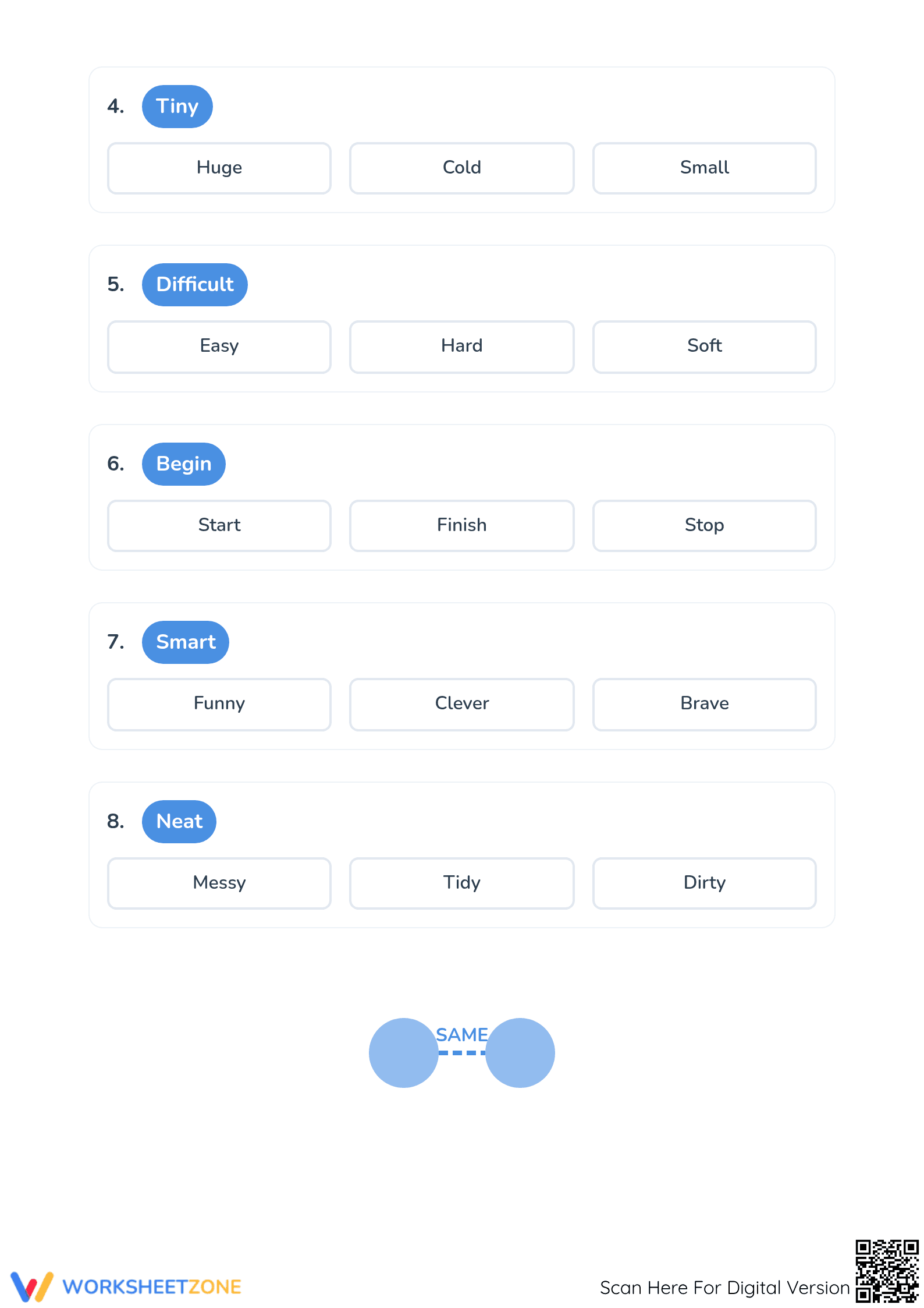 Synonyms and Antonyms Worksheet | Grade 4 Essential - Page 2