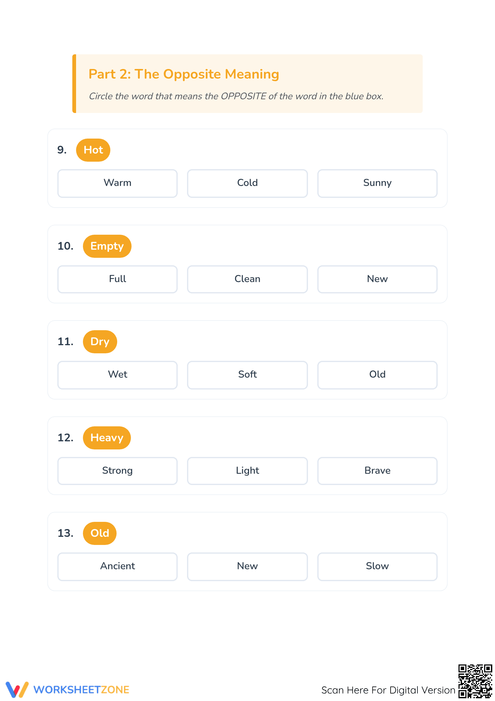 Synonyms and Antonyms Worksheet | Grade 4 Essential - Page 3