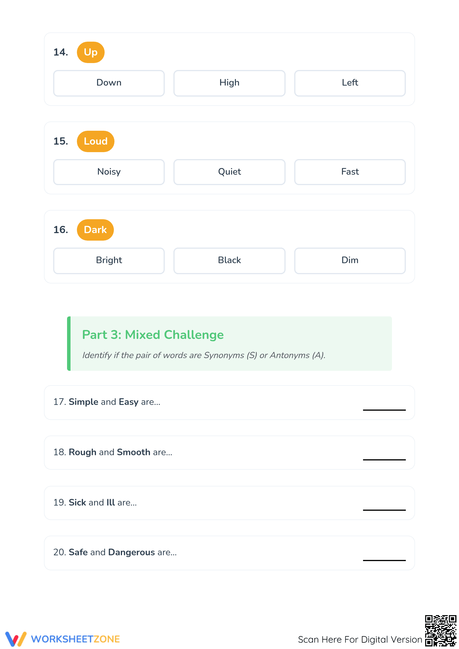 Synonyms and Antonyms Worksheet | Grade 4 Essential - Page 4