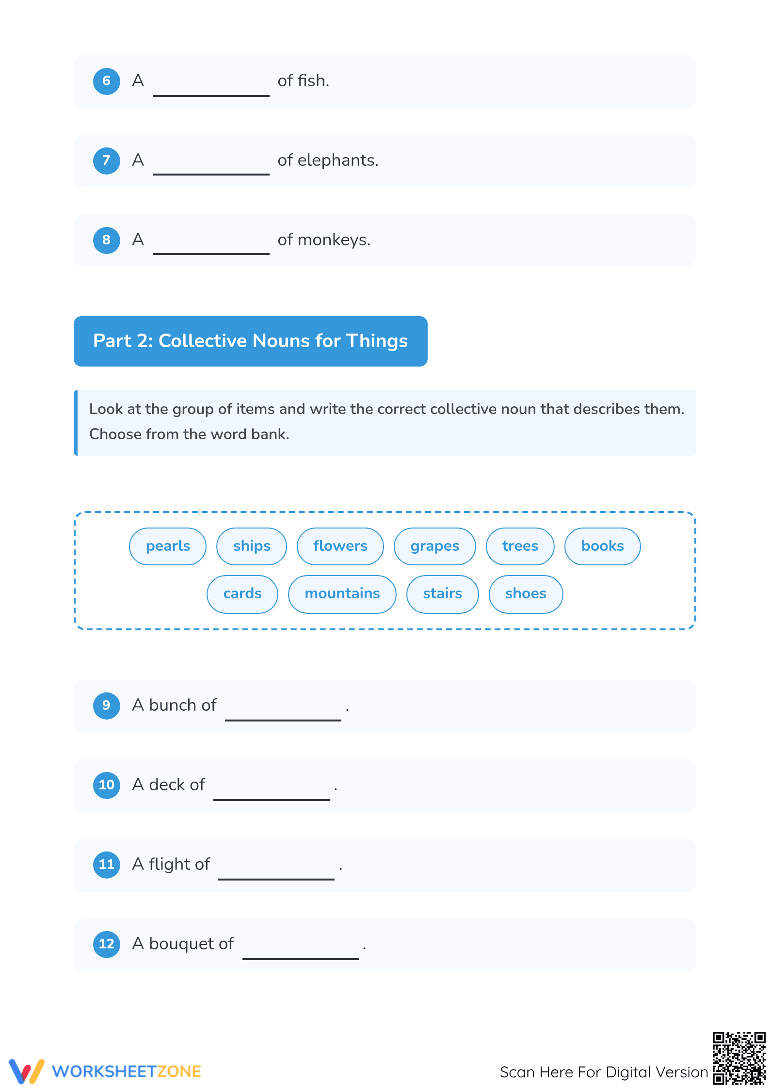 Collective Nouns Worksheet | Grade 2 Essential Practice - Page 2