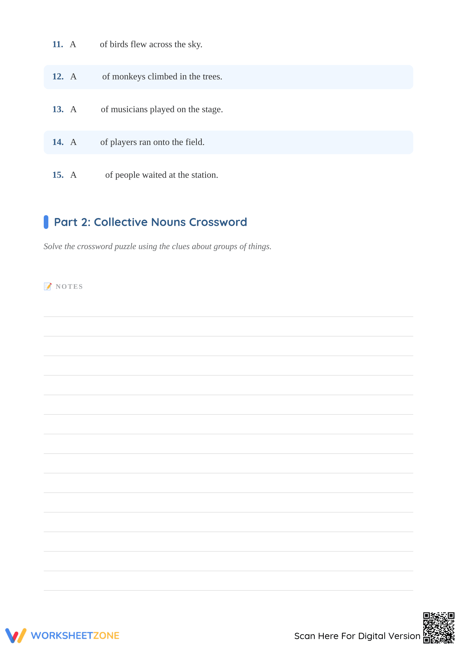 Collective Nouns Worksheet | Grade 2 Essential Practice - Page 2