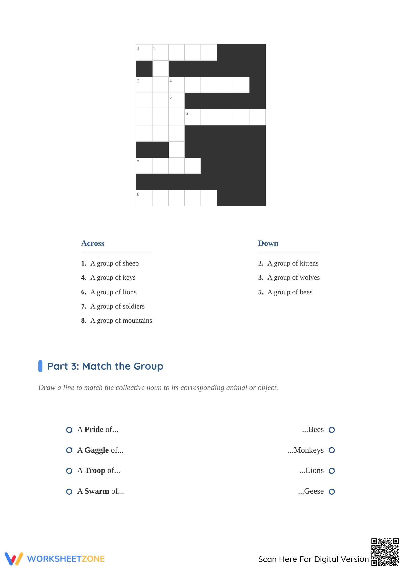 Collective Nouns Worksheet | Grade 2 Essential Practice - Page 3