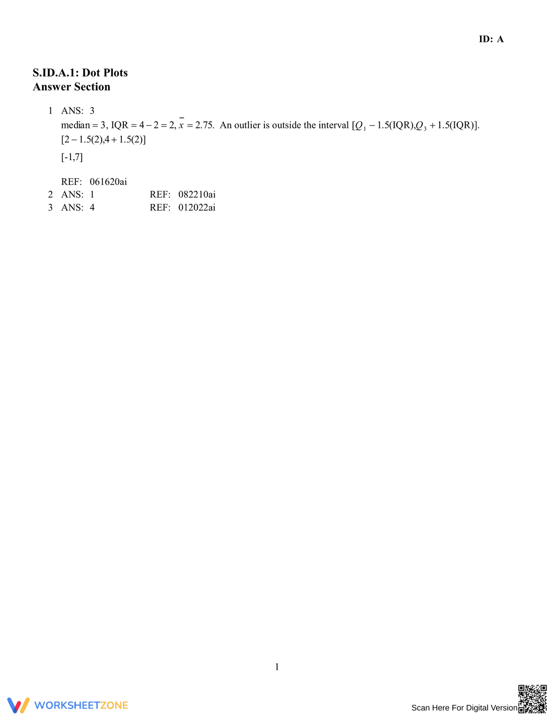 Dot Plots Practice Worksheet for Data Representation - Page 2