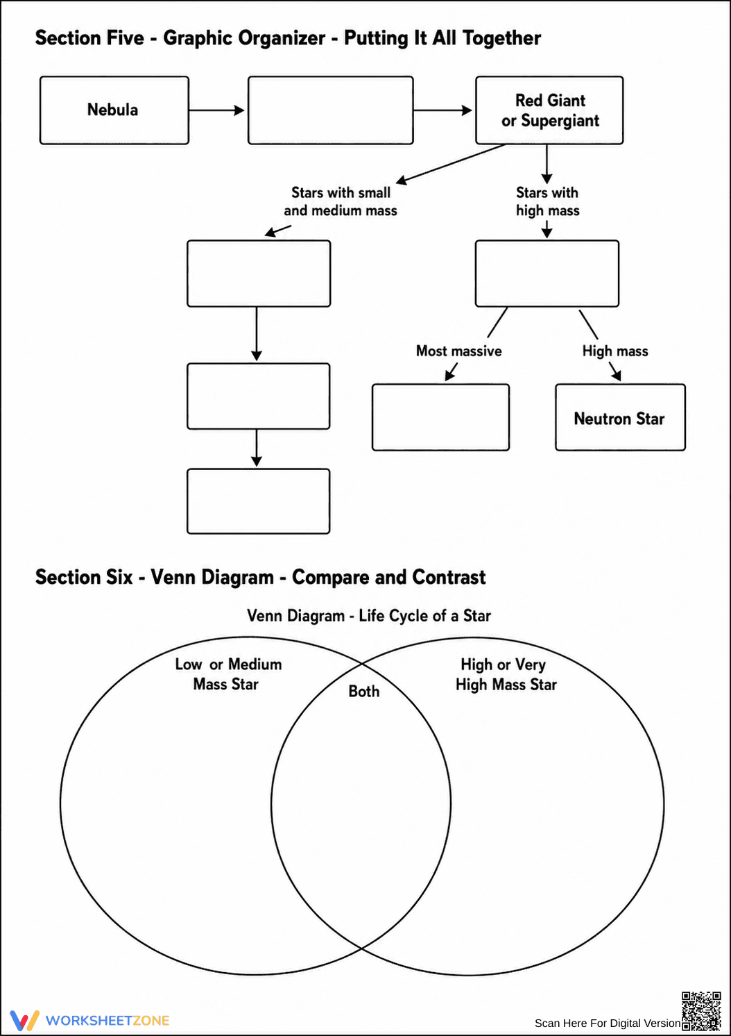 Essential Life Cycle of a Star Worksheet | Grade 8 Science - Page 4
