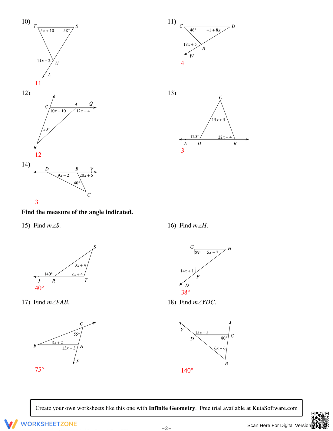 Understanding the Exterior Angle Theorem - Page 4