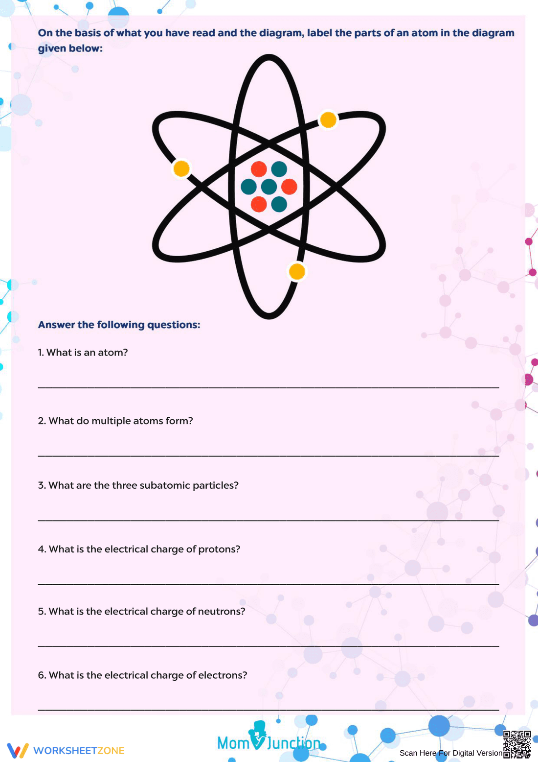 What is an Atom Worksheet: Learning About Atoms - Page 2