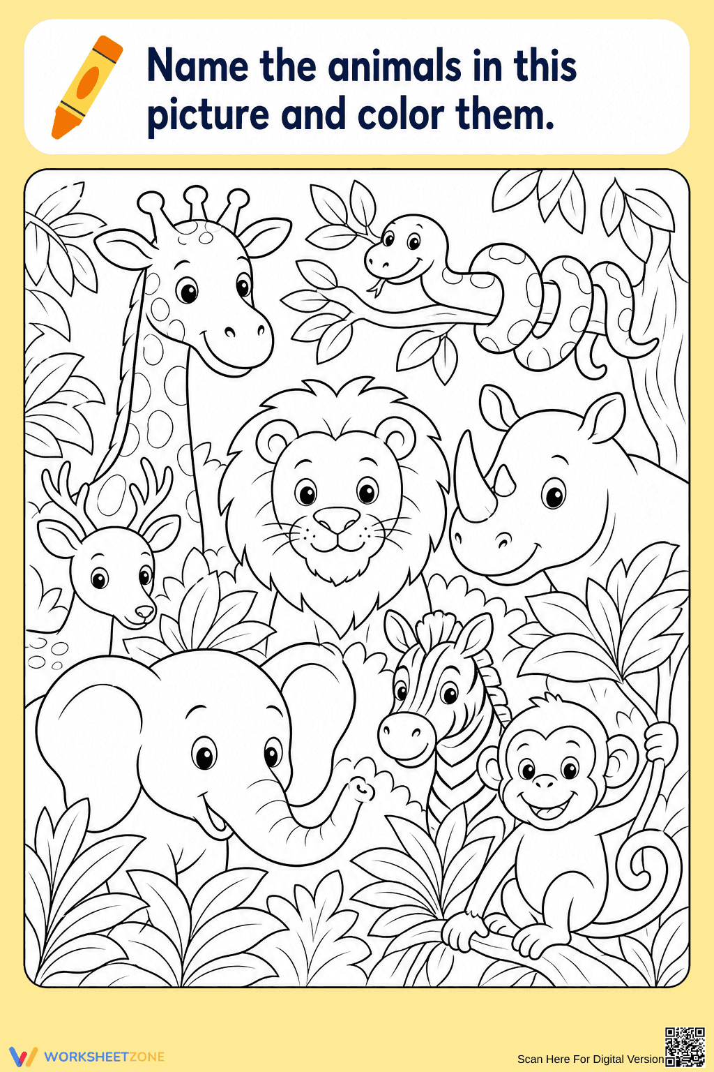 Grade 1 Animal Riddles — Printable No-Prep Worksheet - Page 2