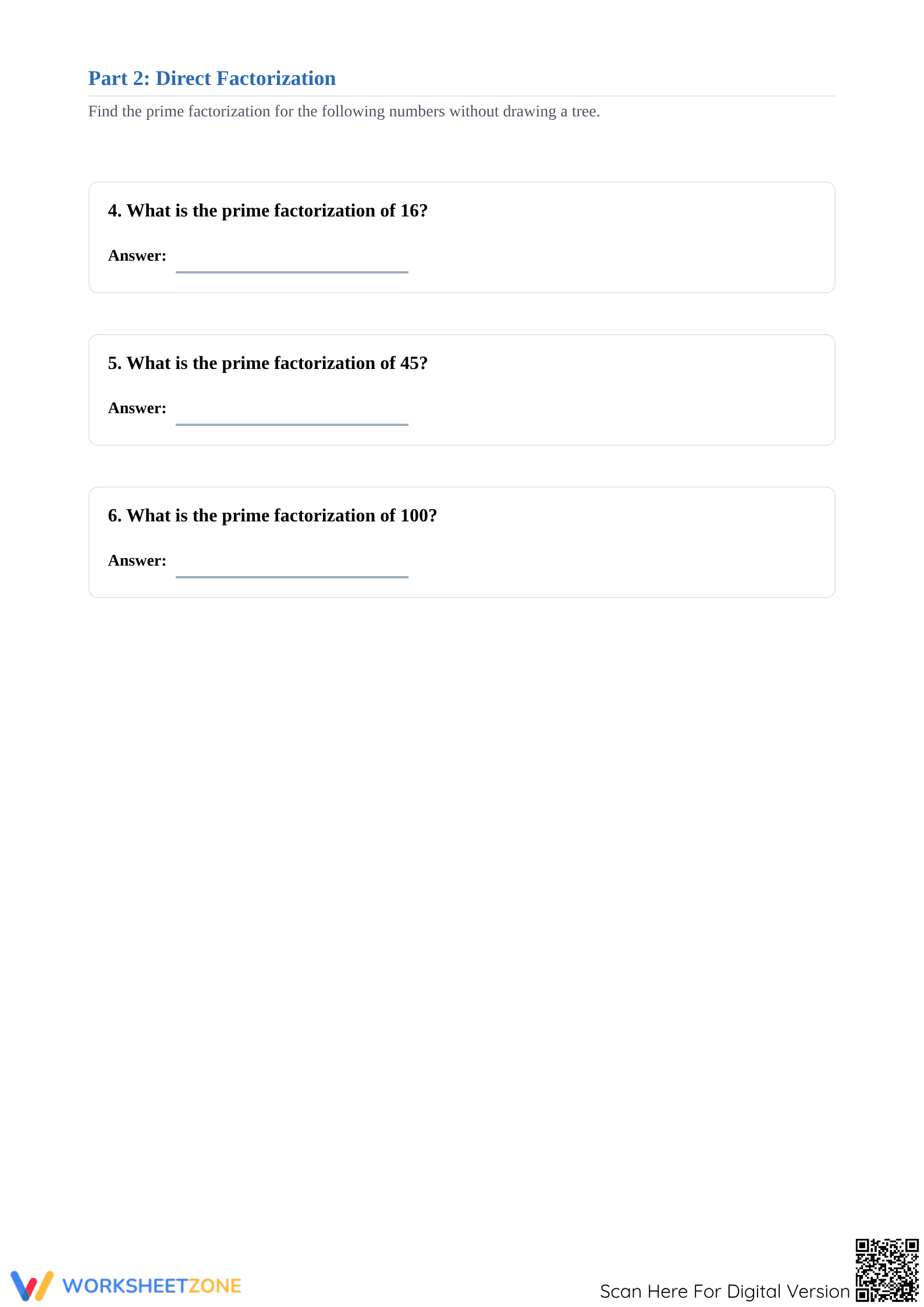 Essential Prime Factorization Practice | Grade 6 Math - Page 3