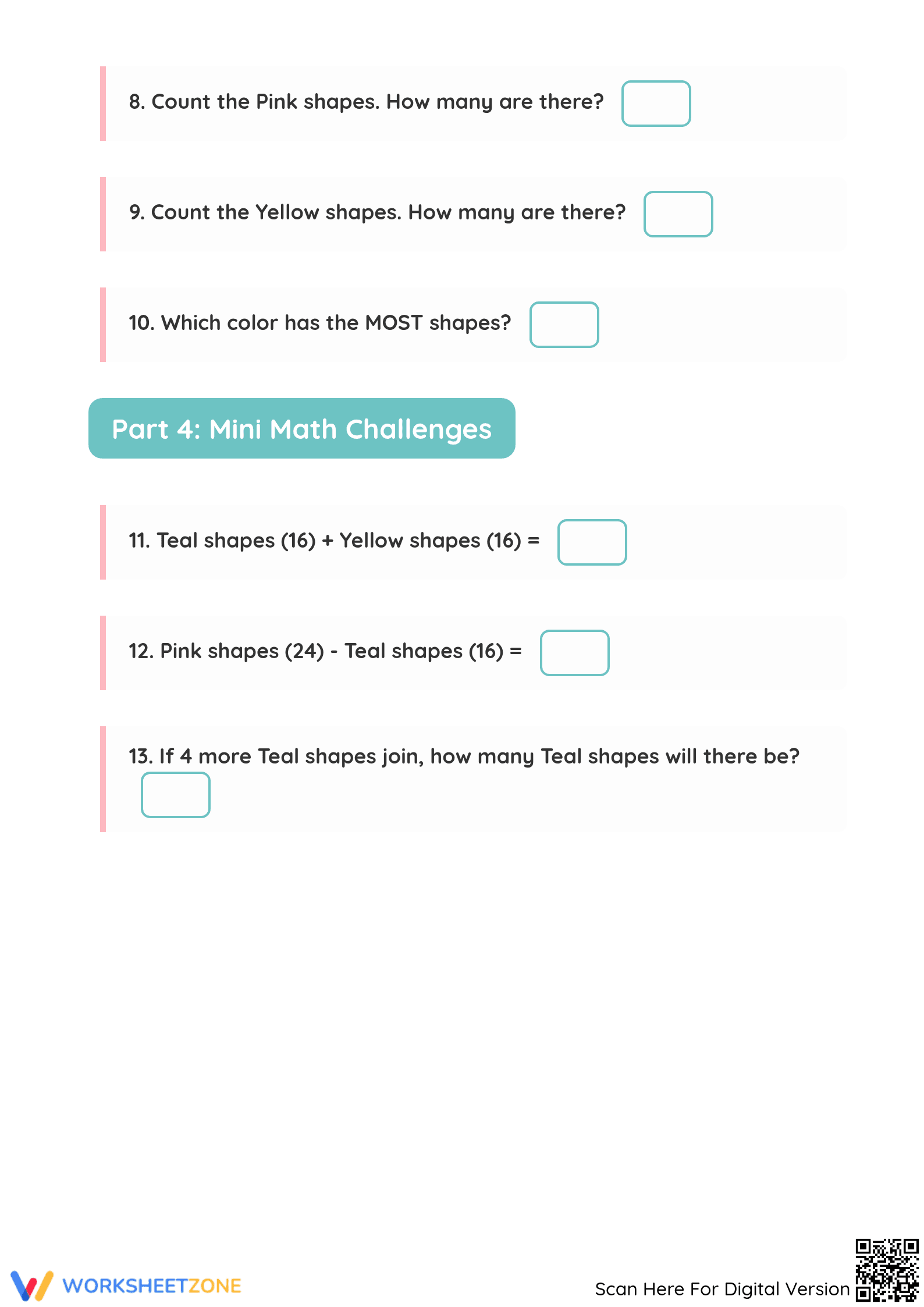 Printable Back to School Grouping Math Worksheet | Grade 1 - Page 3