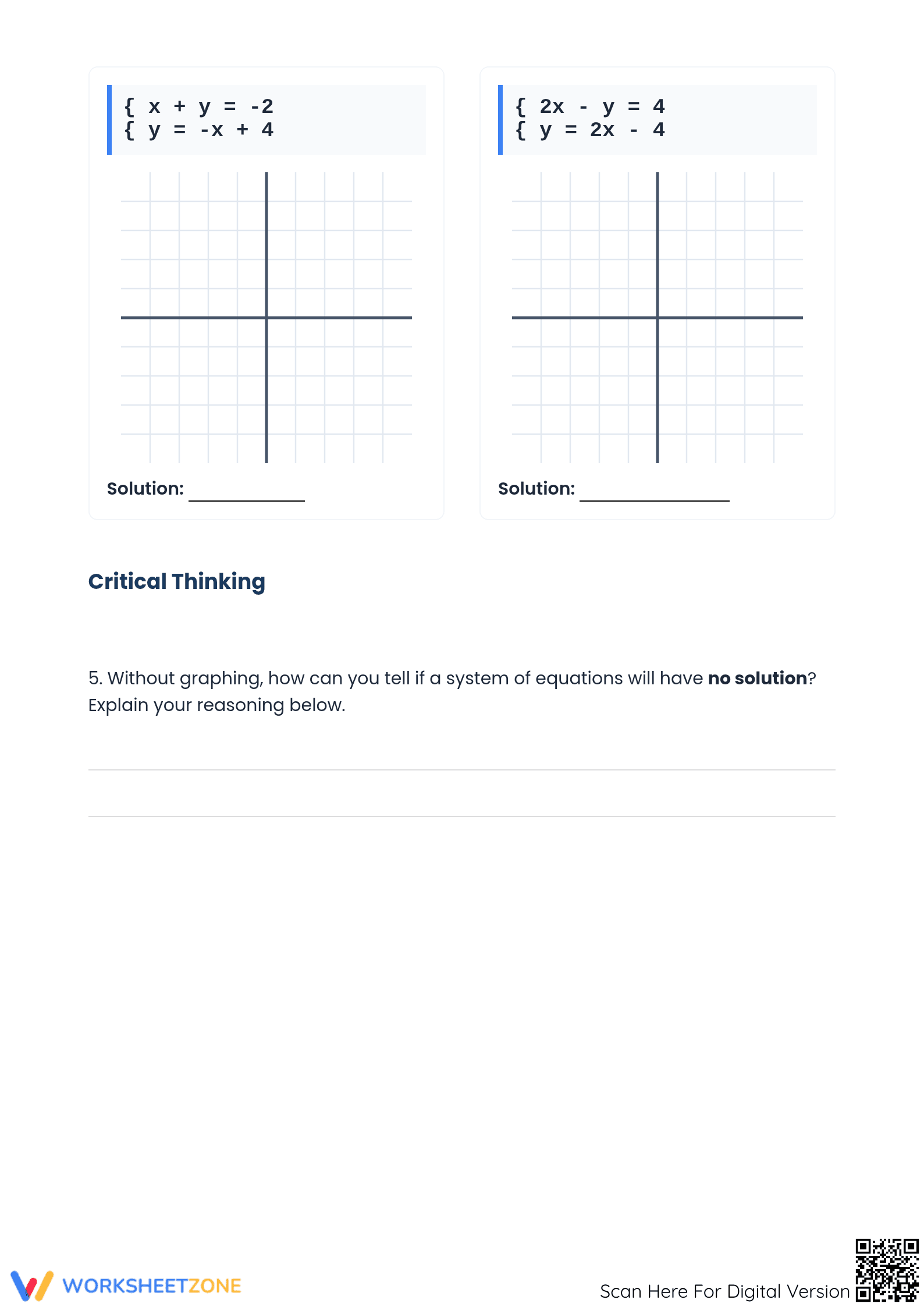 Graphing Systems of Equations Worksheet | Essential Grade 8 - Page 2