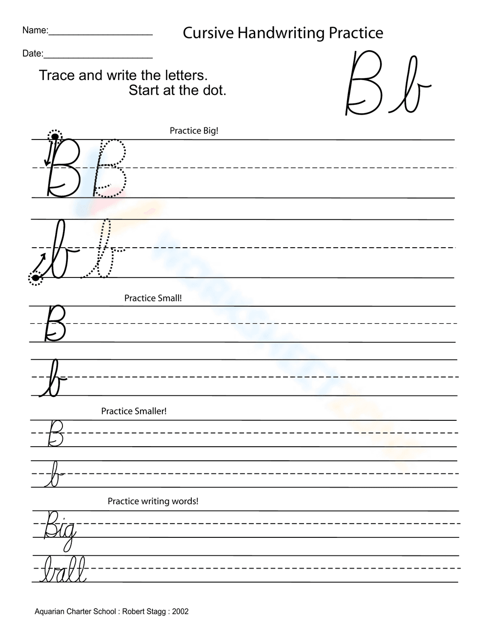 Cursive Alphabet Handwriting Practice | Grade 3 Essential - Page 2