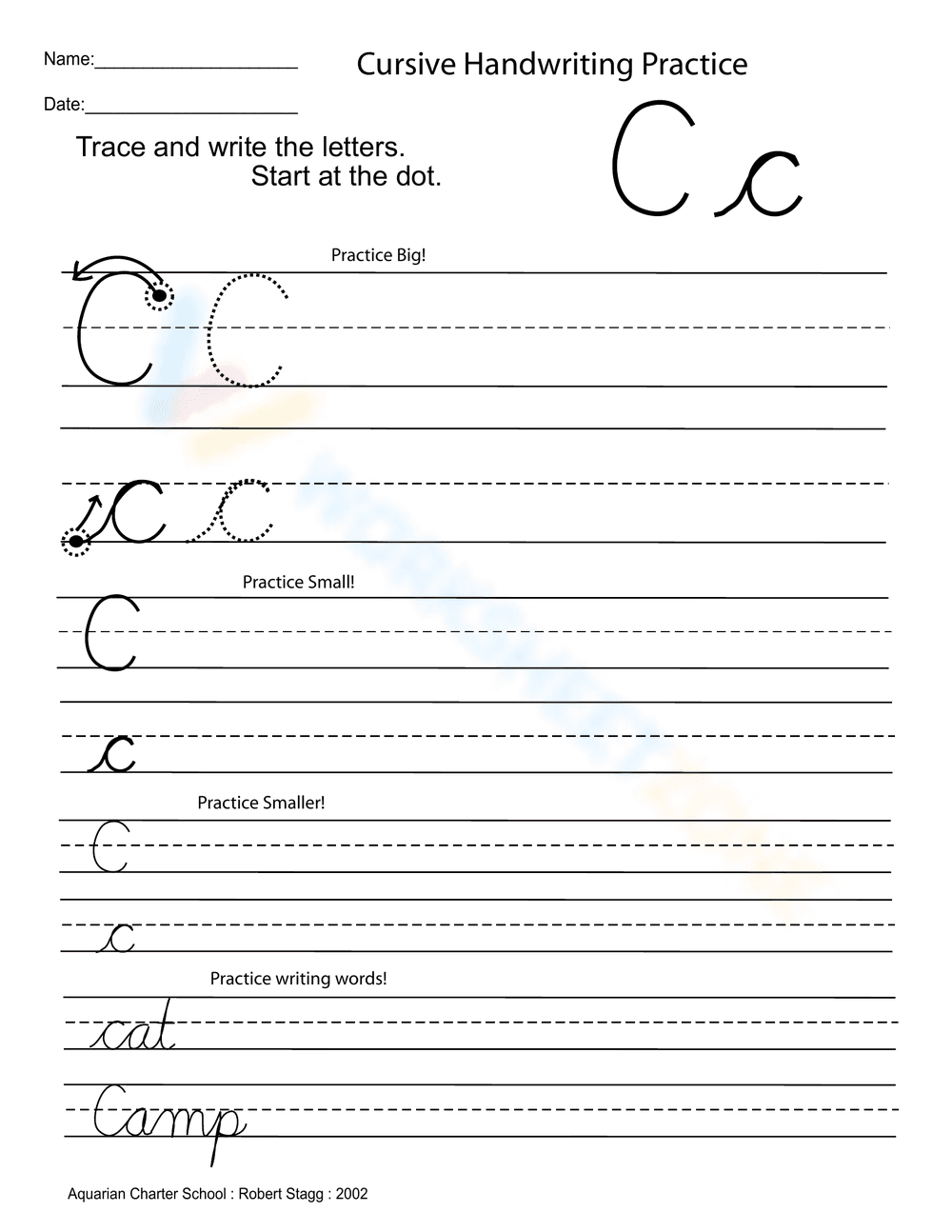 Cursive Alphabet Handwriting Practice | Grade 3 Essential - Page 3
