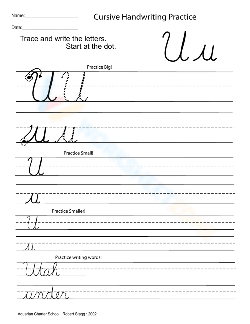 Cursive Alphabet Handwriting Practice | Grade 3 Essential - Page 21