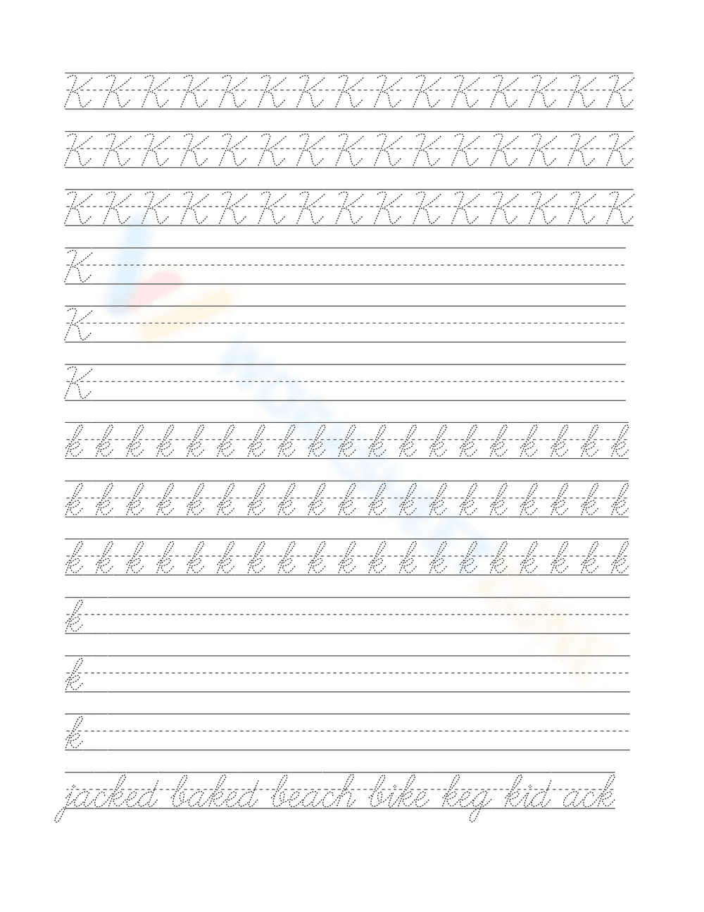 Grade 1-2 Cursive Handwriting — Printable No-Prep Guide - Page 11