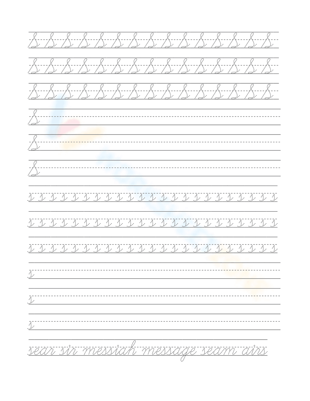 Grade 1-2 Cursive Handwriting — Printable No-Prep Guide - Page 19
