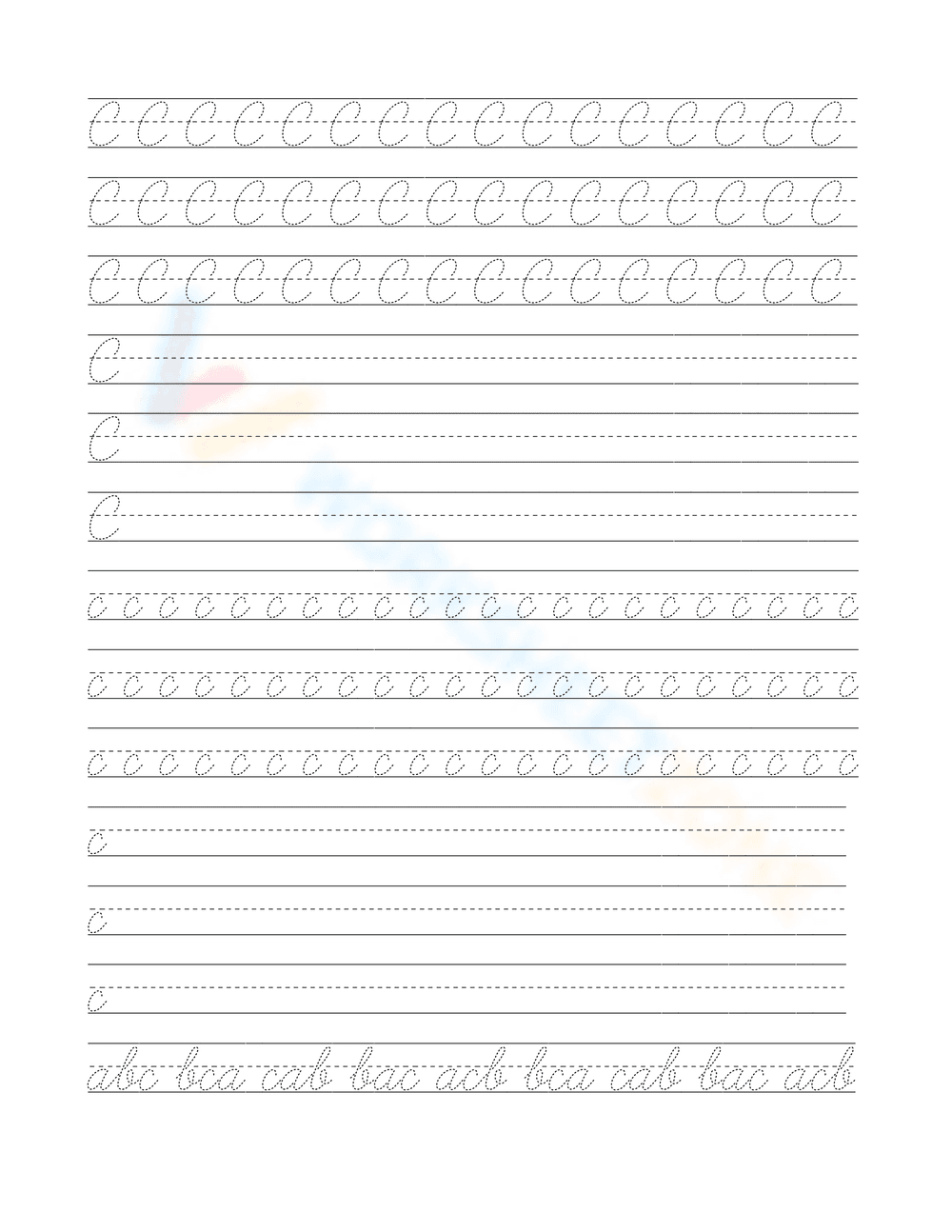 Grade 1-2 Cursive Handwriting — Printable No-Prep Guide - Page 3