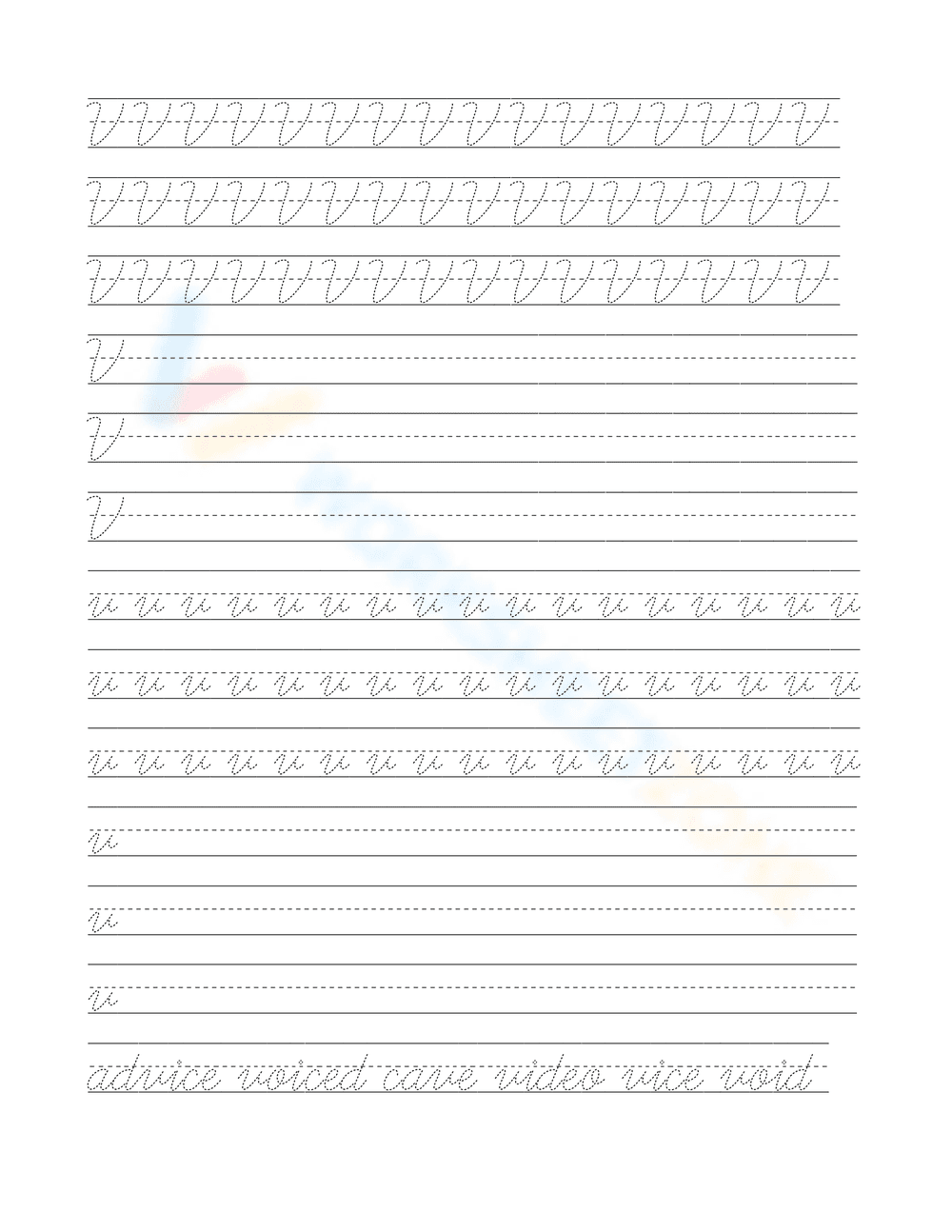 Grade 1-2 Cursive Handwriting — Printable No-Prep Guide - Page 22