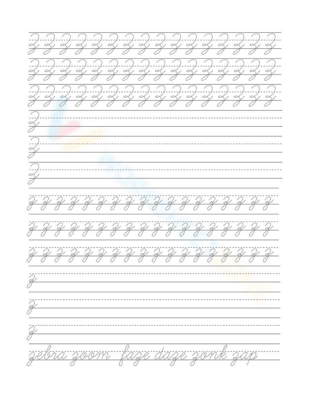 Grade 1-2 Cursive Handwriting — Printable No-Prep Guide - Page 26