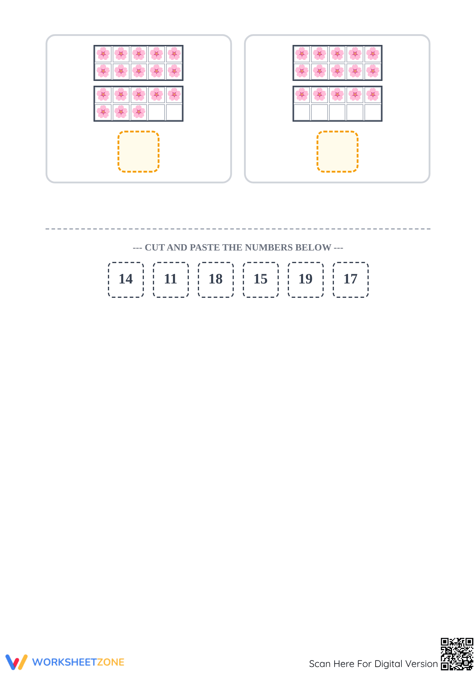 Grade 1 Decomposing Numbers — Printable No-Prep Worksheet - Page 2