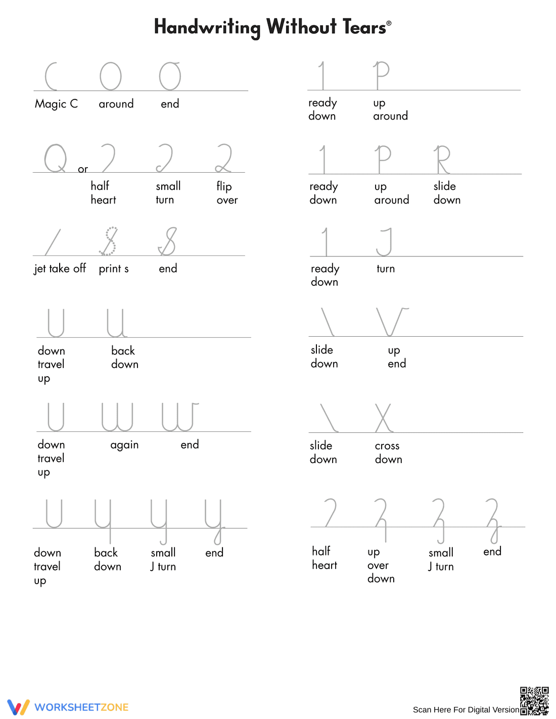 Essential Cursive Formation Chart | Grade 3 Handwriting - Page 2
