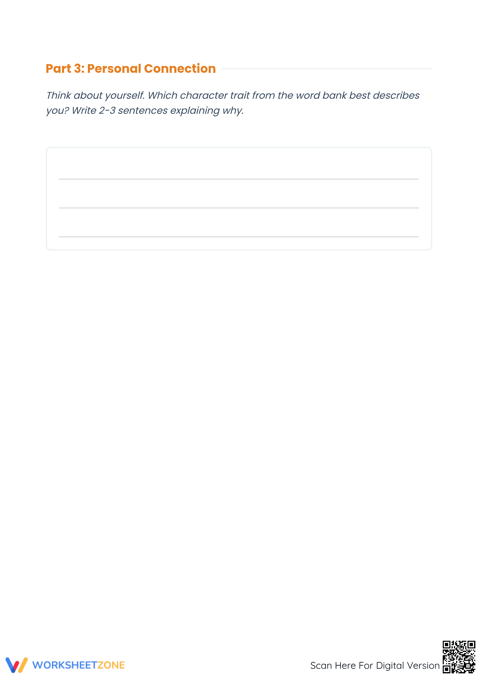 Character Traits Worksheet | Printable Grade 4 ELA - Page 3