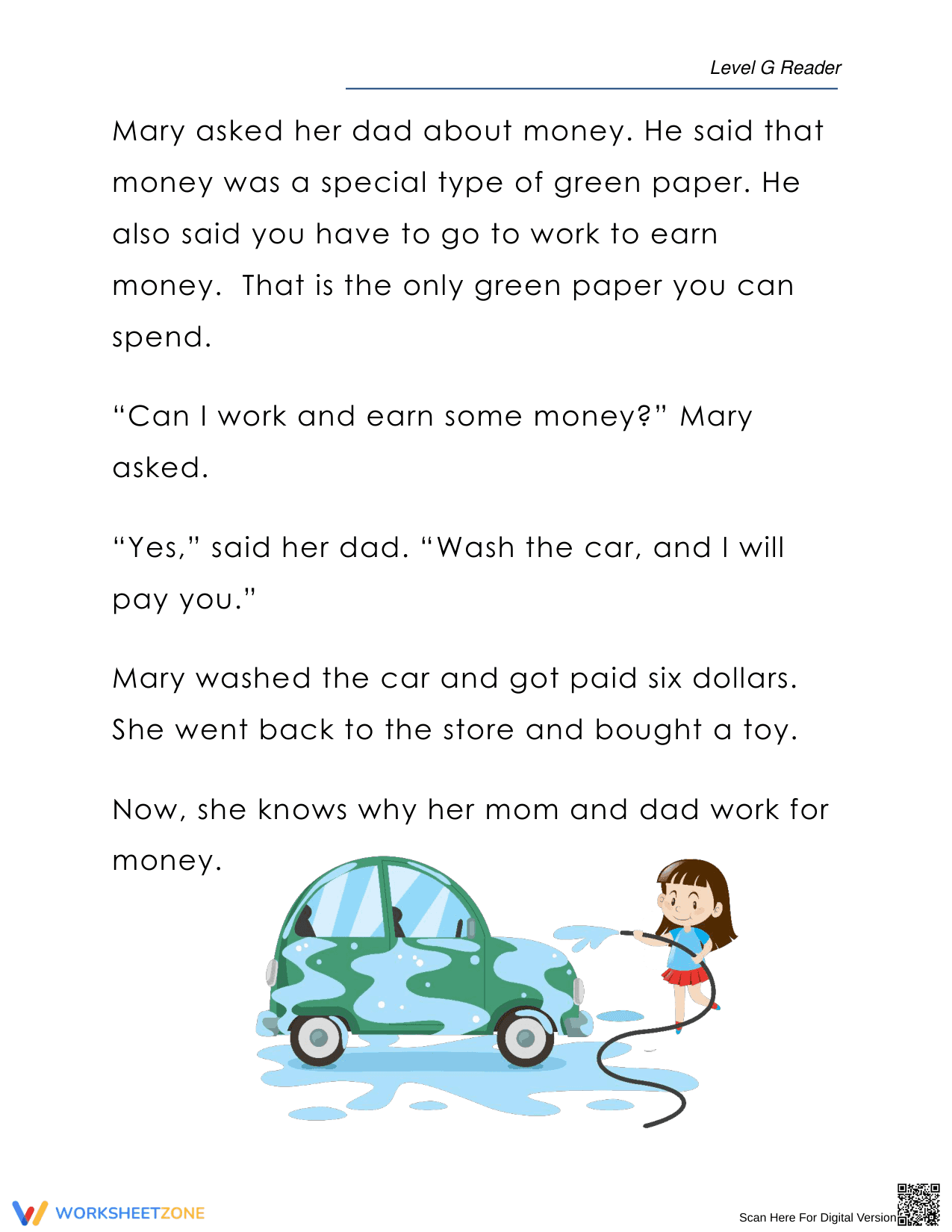 Understanding Money Concepts Worksheet - Page 2