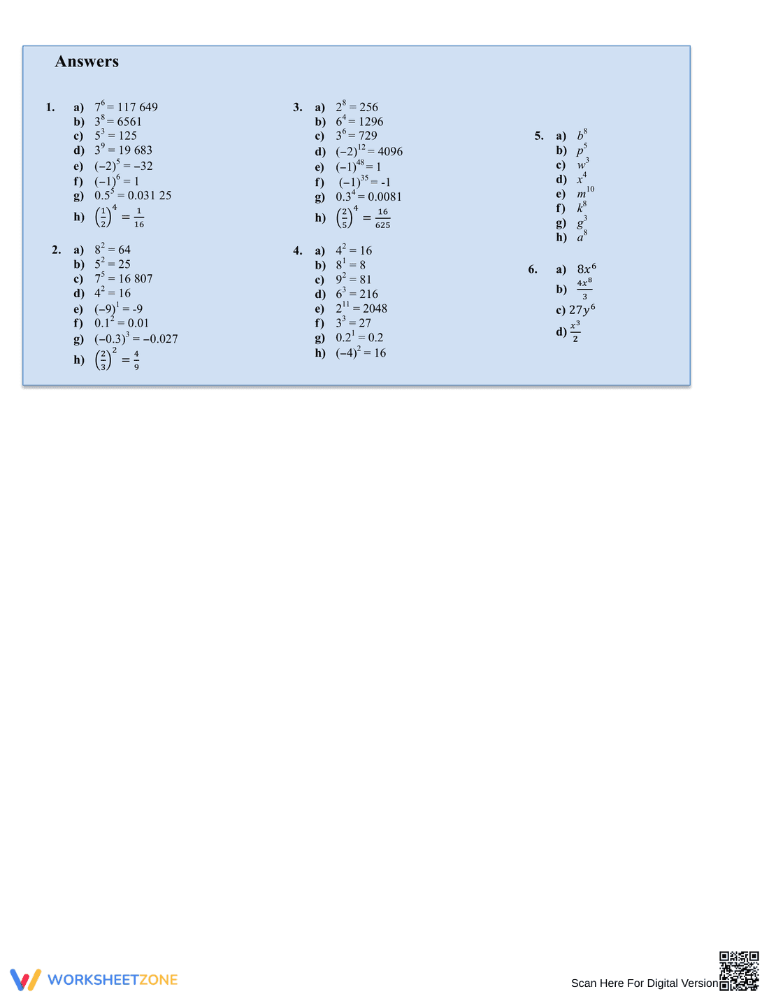 Master Exponent Laws: Math Practice Worksheet - Page 4