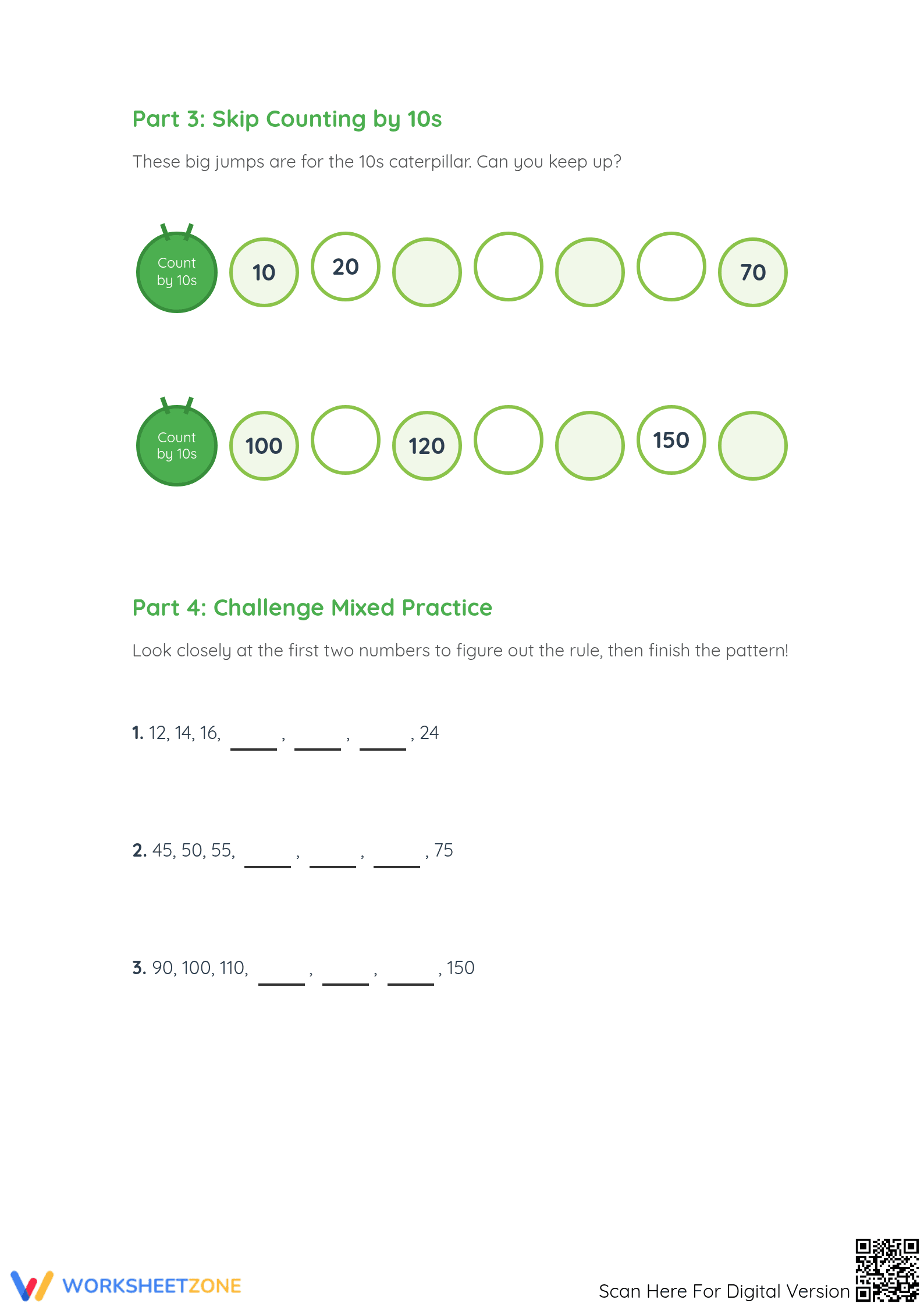 Essential Skip Counting Worksheet | Grade 2 Math Ready - Page 2