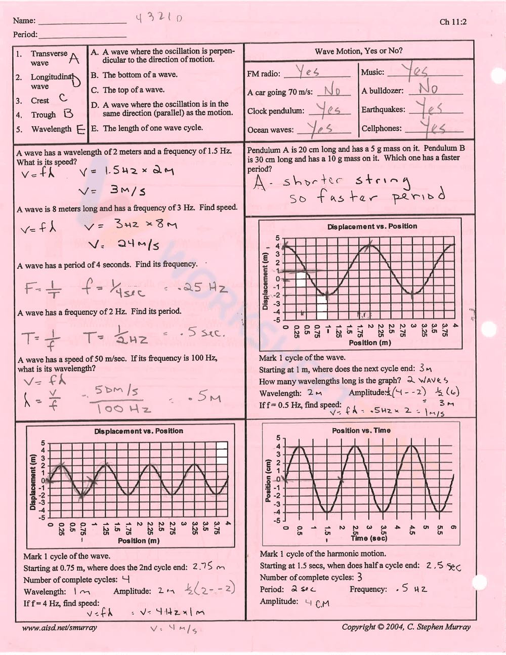 Learn About Waves: A Physics Worksheet for Beginners - Page 3
