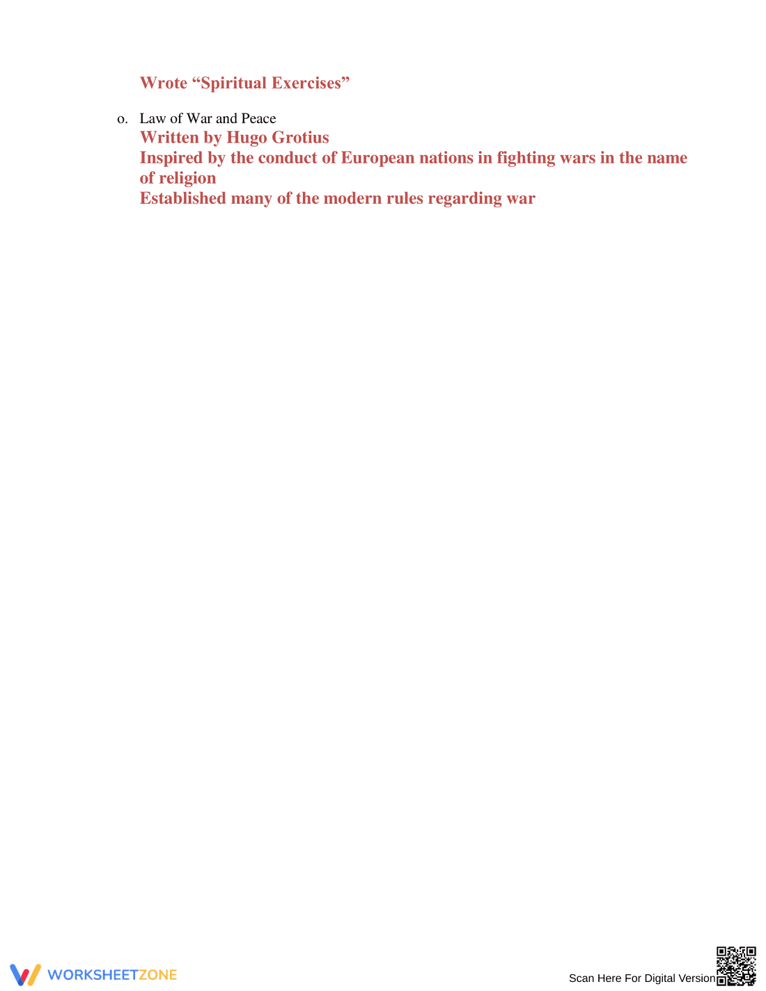 Renaissance & Reformation: A Reflection Worksheet - Page 7